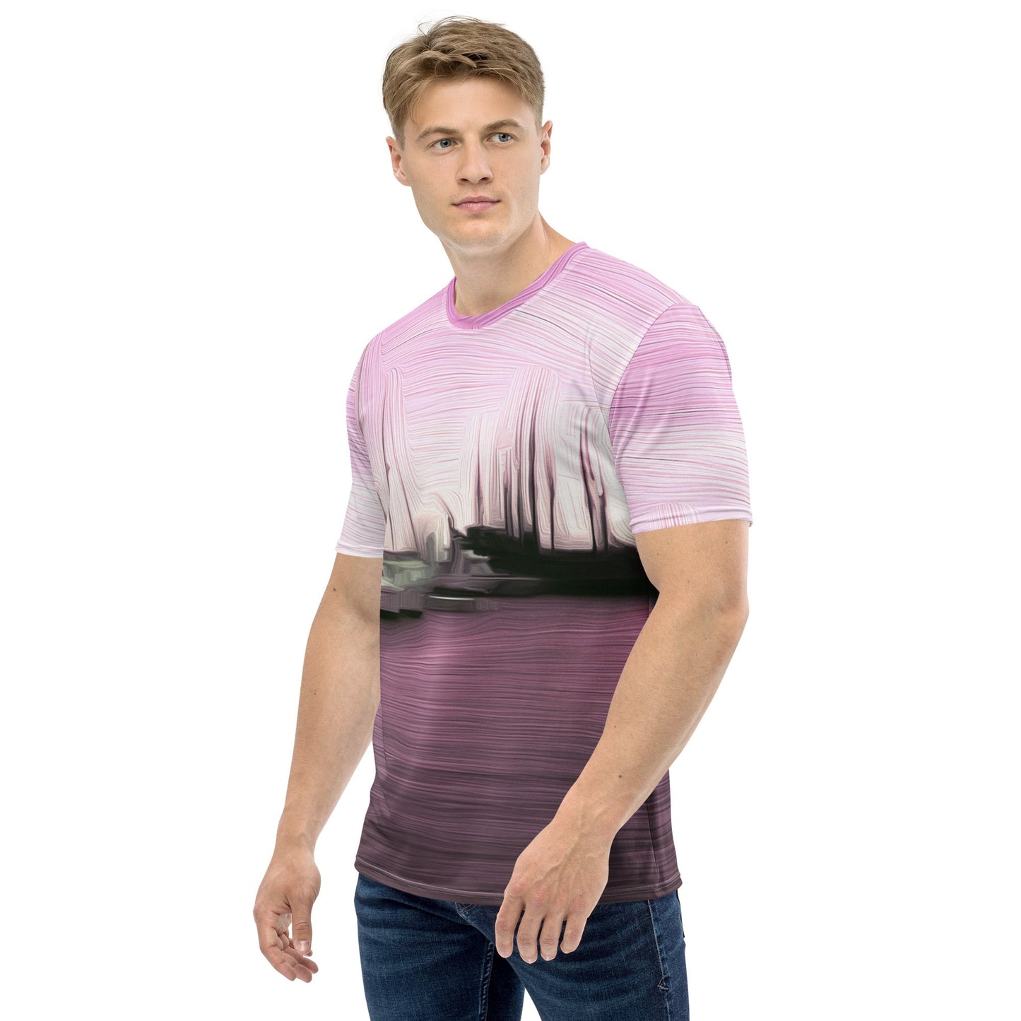 The Sleeping Yachts (at Evening) - Mens T-Shirt - iSAW Company