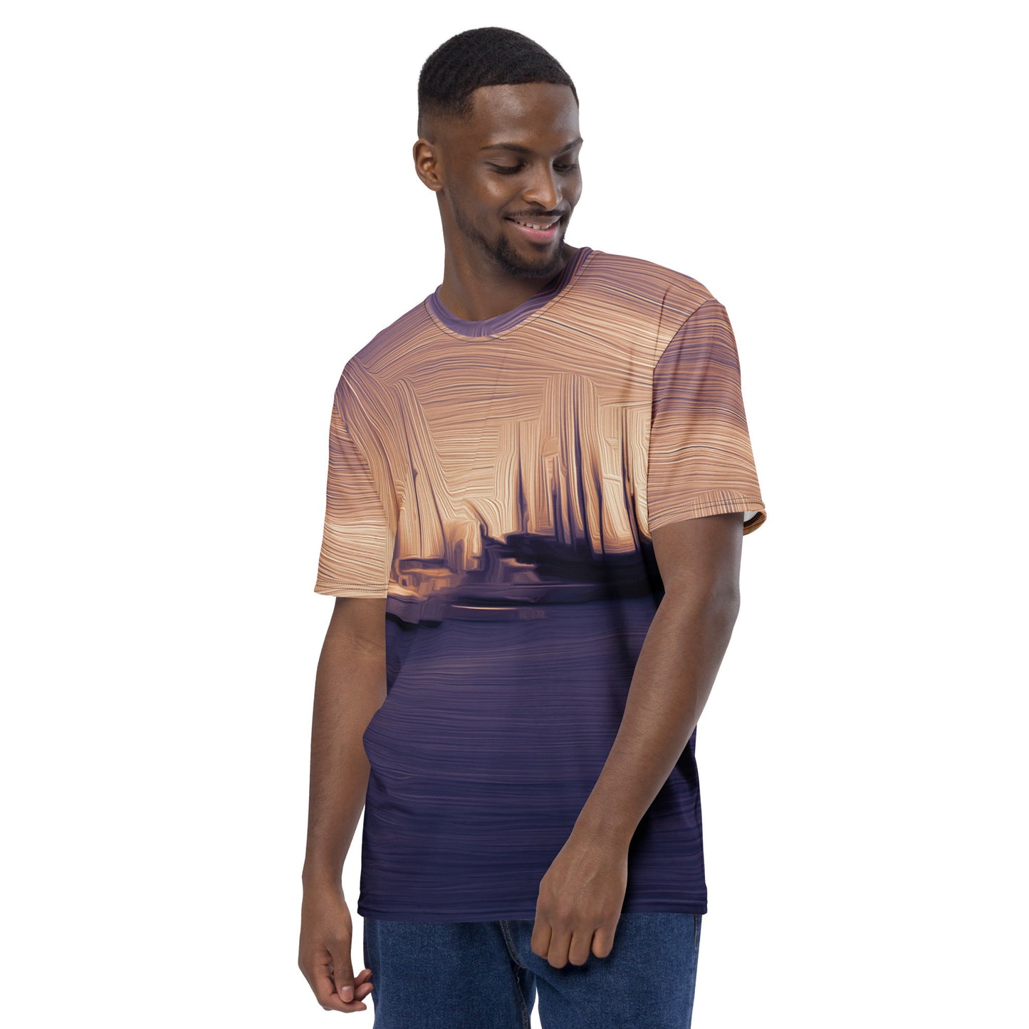 The Sleeping Yachts (at Sunset) - Mens T-Shirt - iSAW Company