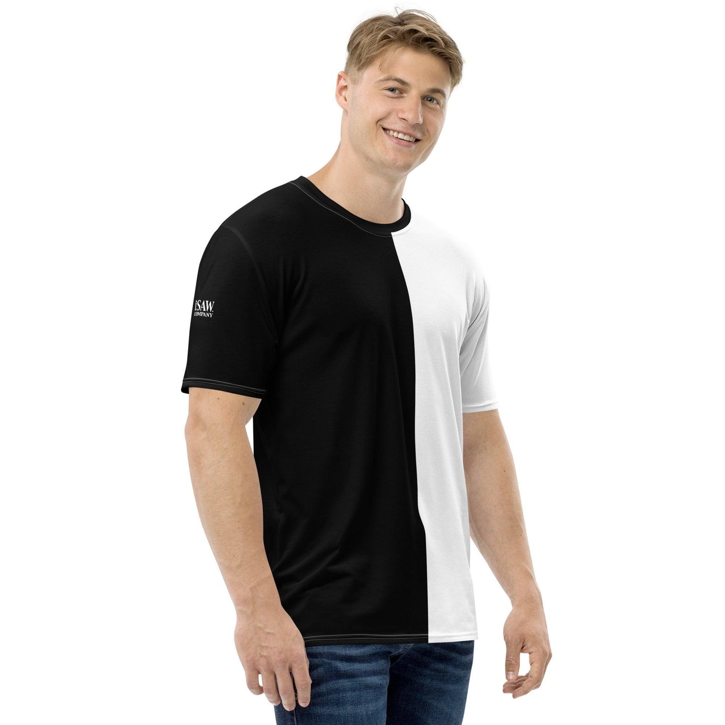 Half Black Half White - Mens T-Shirt - iSAW Company