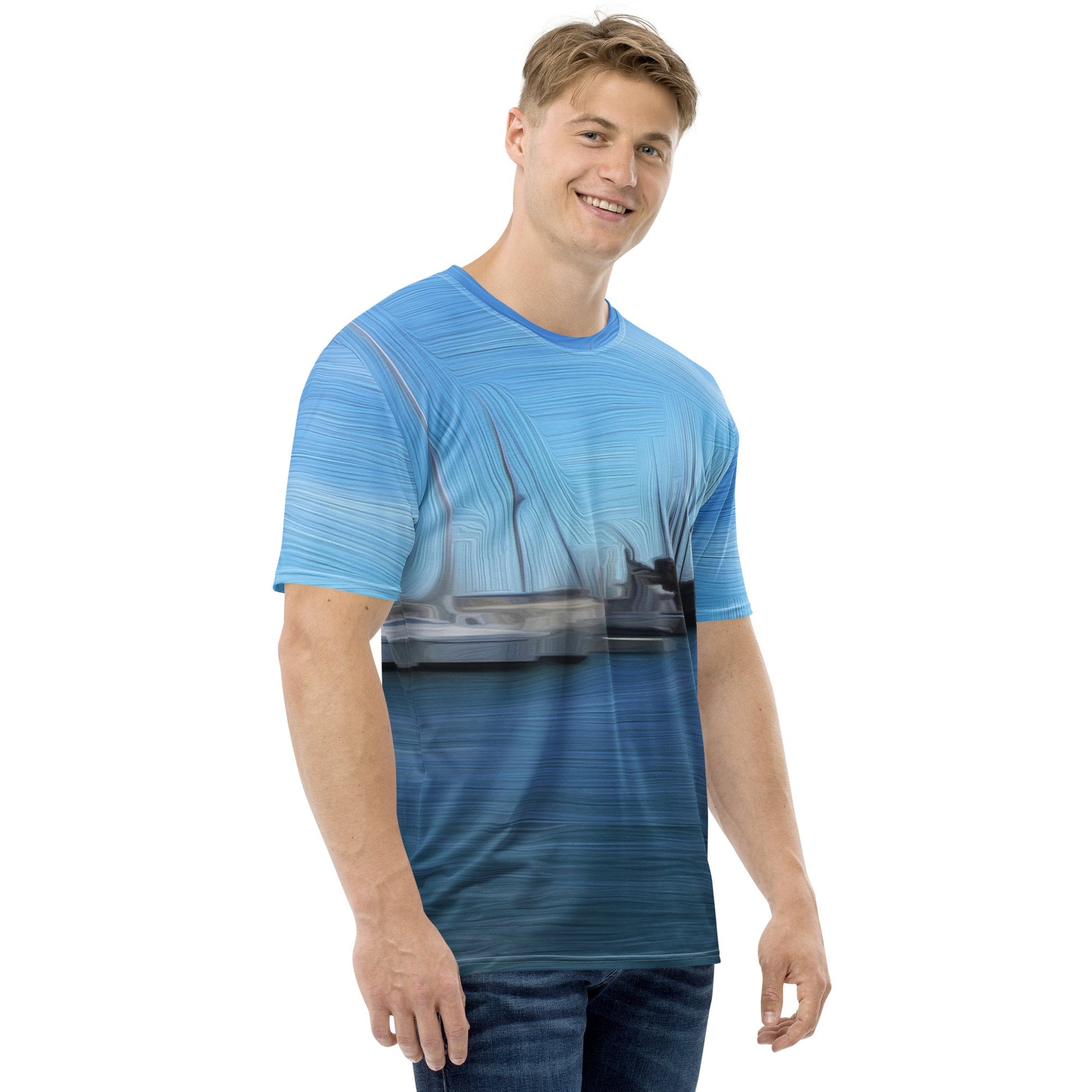 The Sleeping Yachts (at Morning) - Mens T-Shirt - iSAW Company