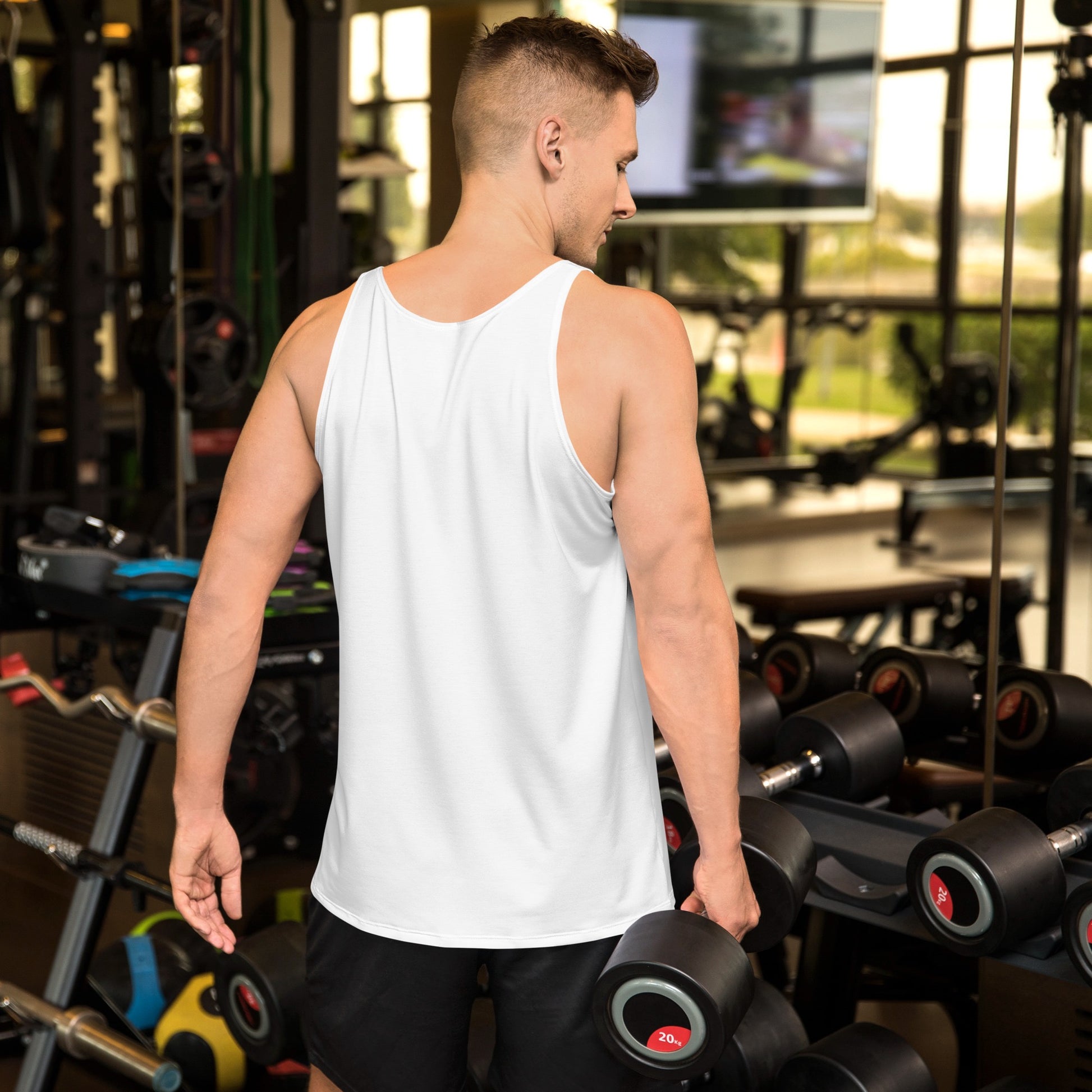 iSAW Mens White Tank Top - iSAW Company - iSAW Company