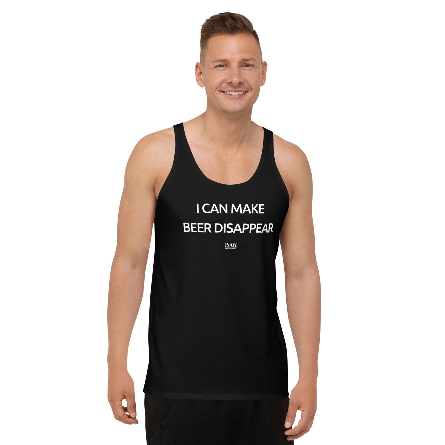 I Can Make Beer Disappear - Mens Black Tank Top