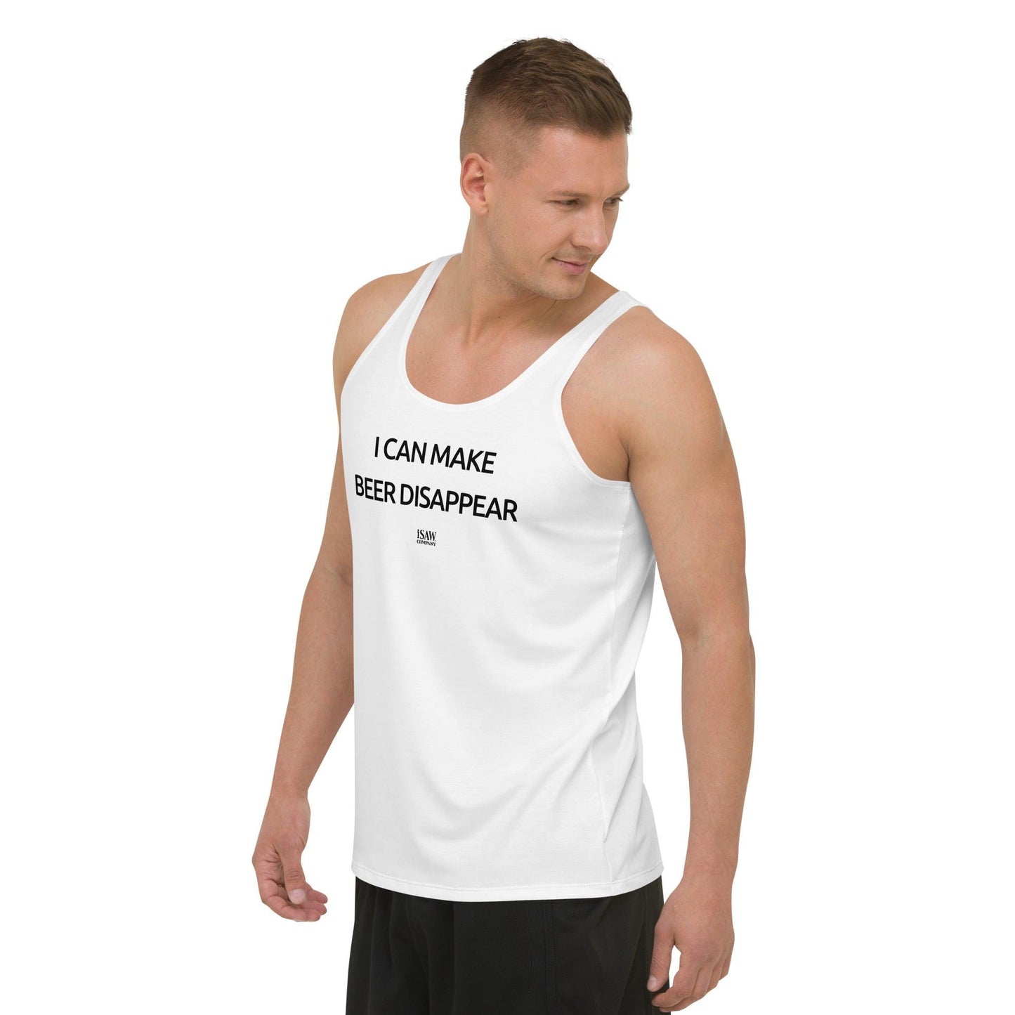 I Can Make Beer Disappear - Mens White Tank Top