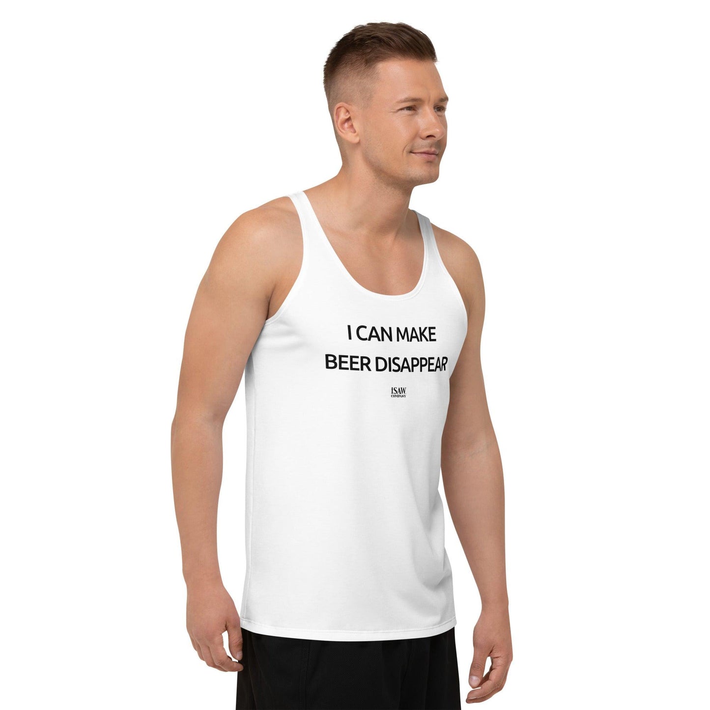 I Can Make Beer Disappear - Mens White Tank Top