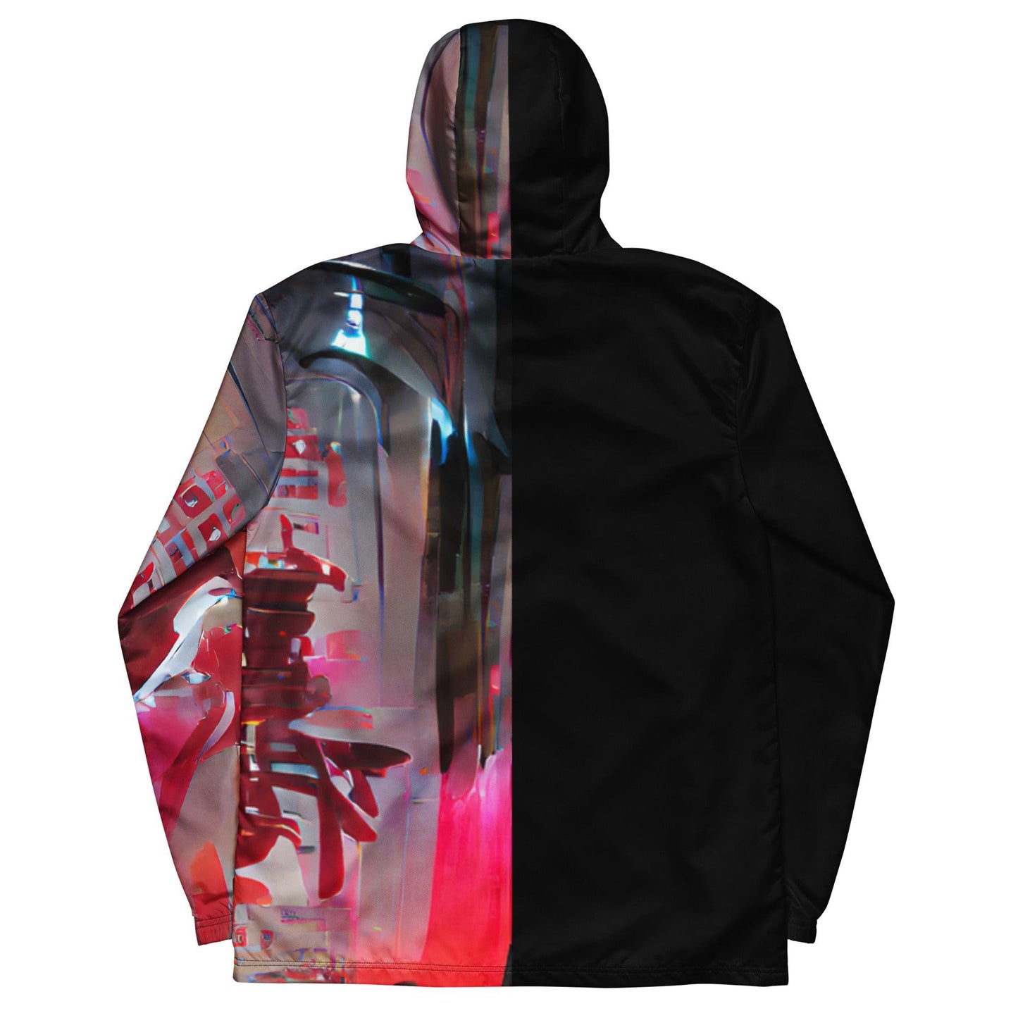 Half Black Half Báijiǔ - Mens Windbreaker - iSAW Company