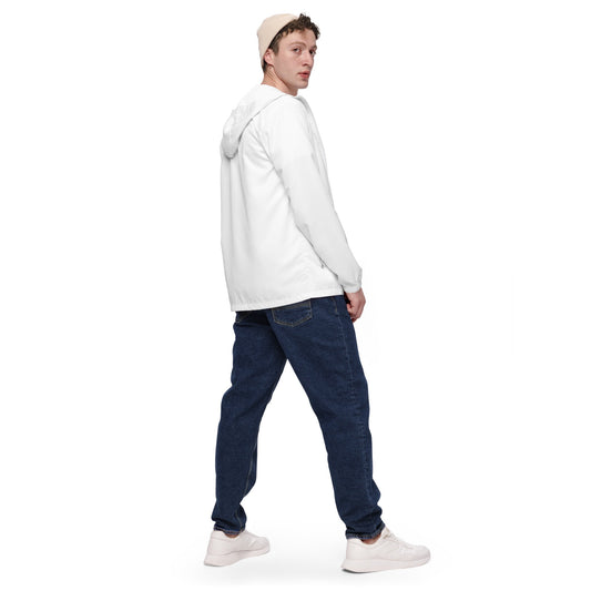 iSAW Mens White Windbreaker - iSAW Company