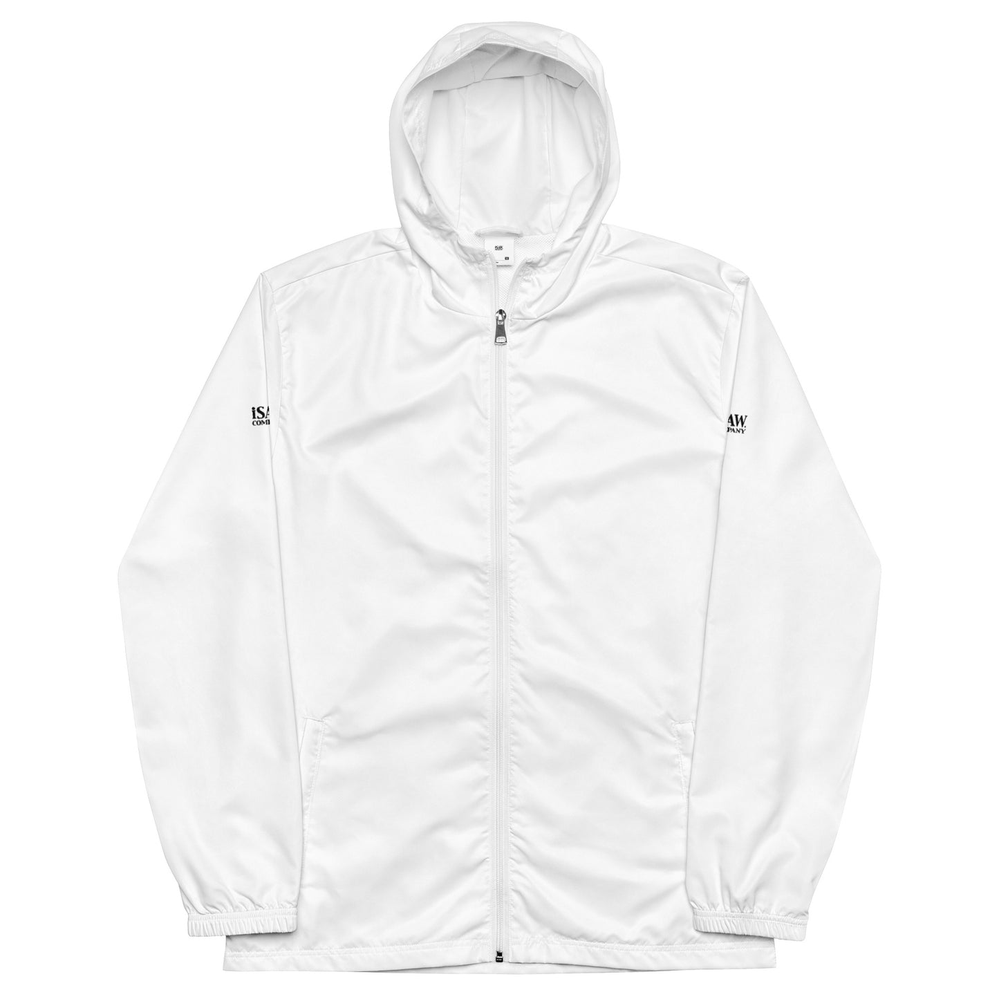 iSAW Mens White Windbreaker - iSAW Company