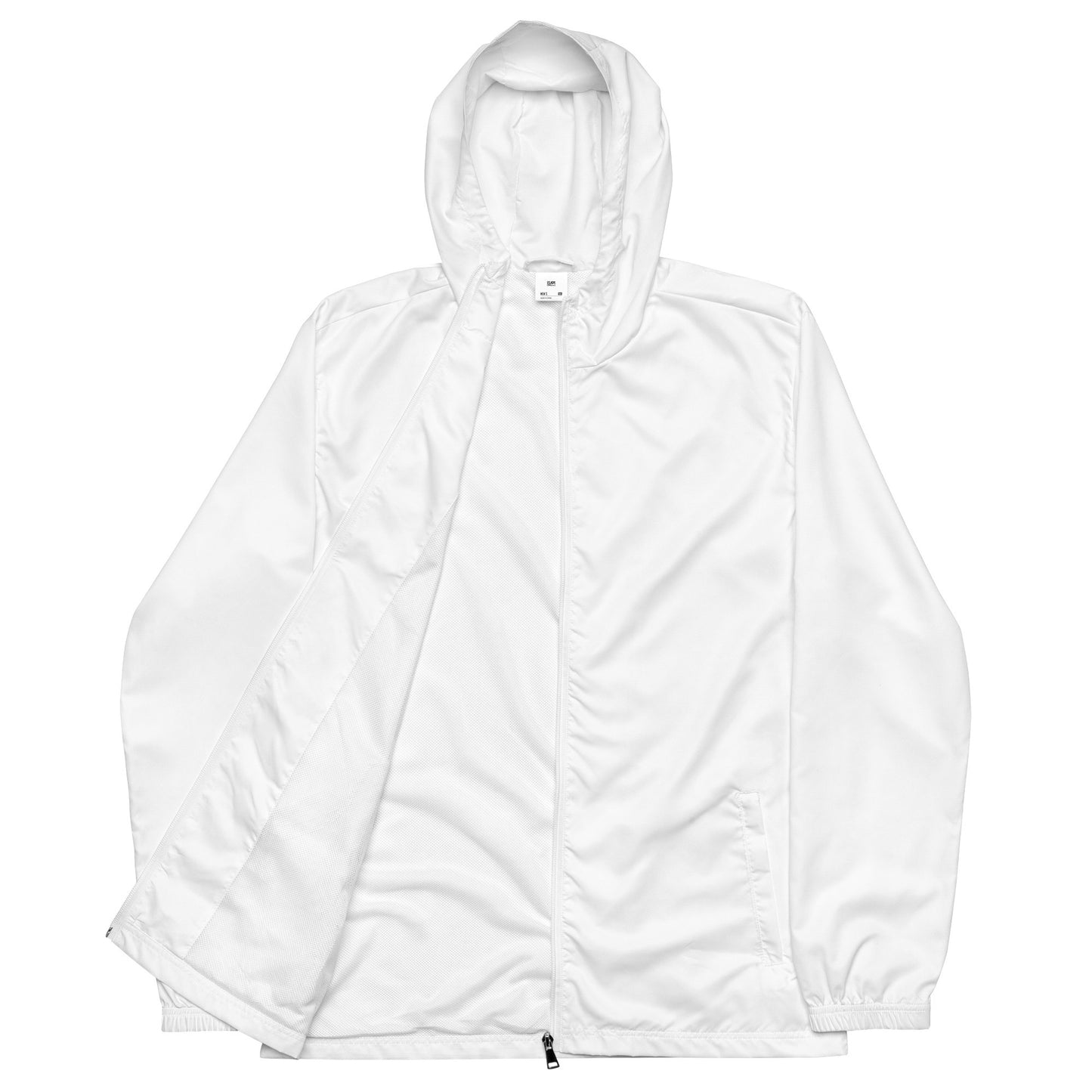 iSAW Mens White Windbreaker - iSAW Company