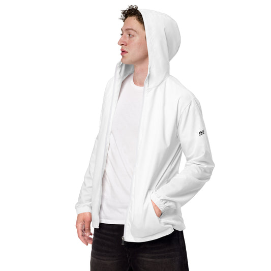 iSAW Mens White Windbreaker - iSAW Company
