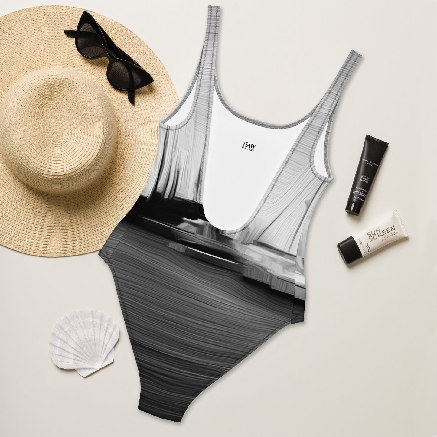 The Sleeping Yachts (at Night) - Womens One - Piece Swimsuit - iSAW Company