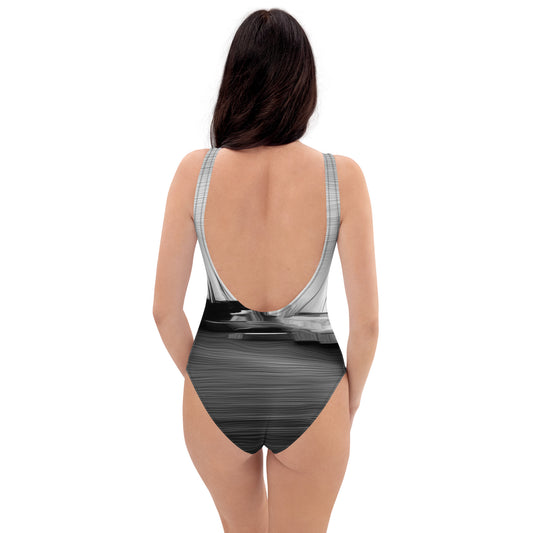 The Sleeping Yachts (at Night) - Womens One - Piece Swimsuit - iSAW Company