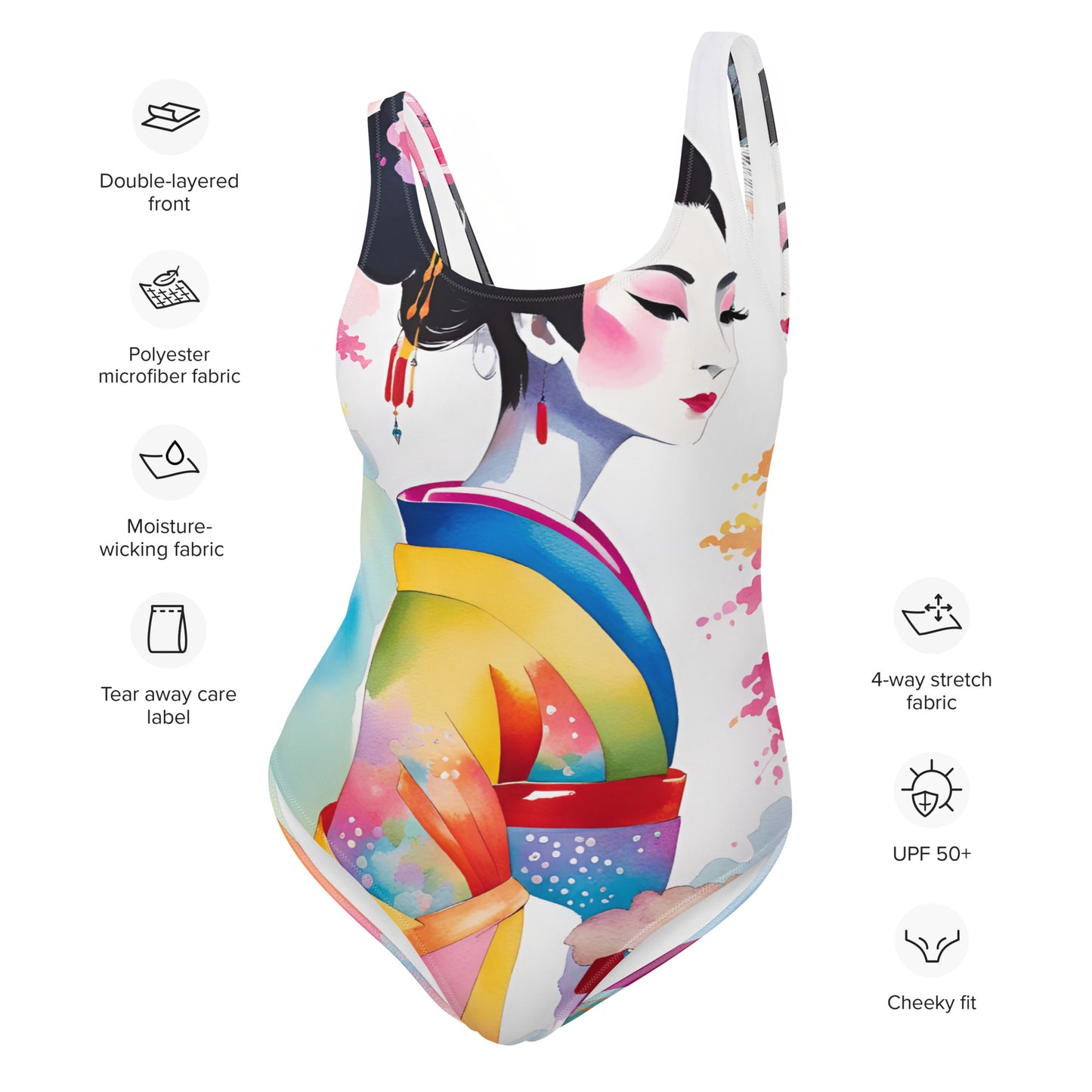 Geisha Girl - Womens One - Piece Swimsuit - iSAW Company