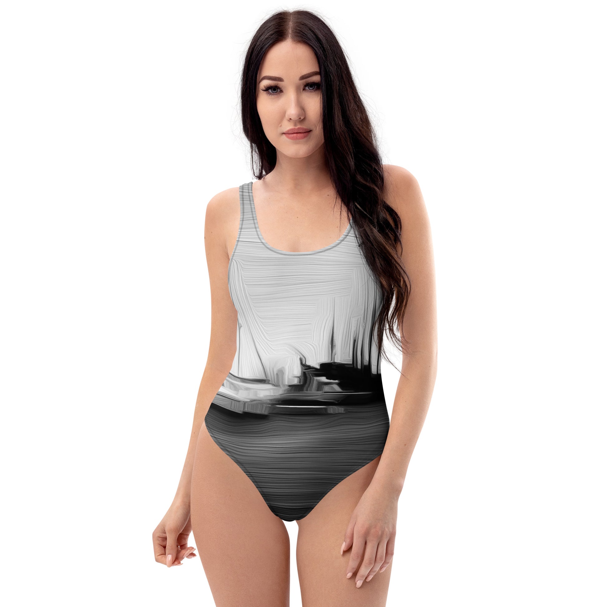 The Sleeping Yachts (at Night) - Womens One - Piece Swimsuit - iSAW Company