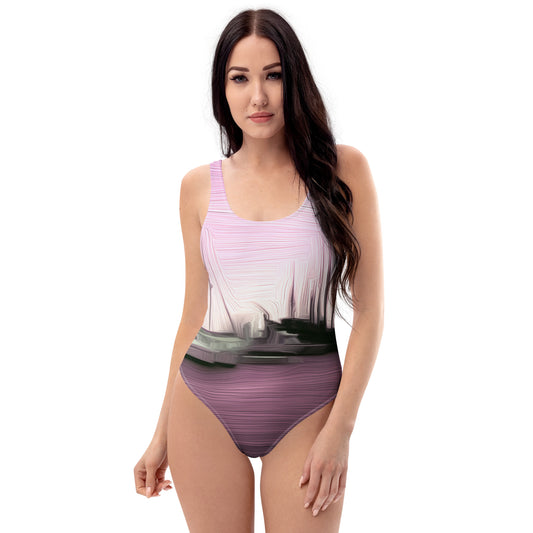 The Sleeping Yachts (at Evening) - Womens One - Piece Swimsuit - iSAW Company