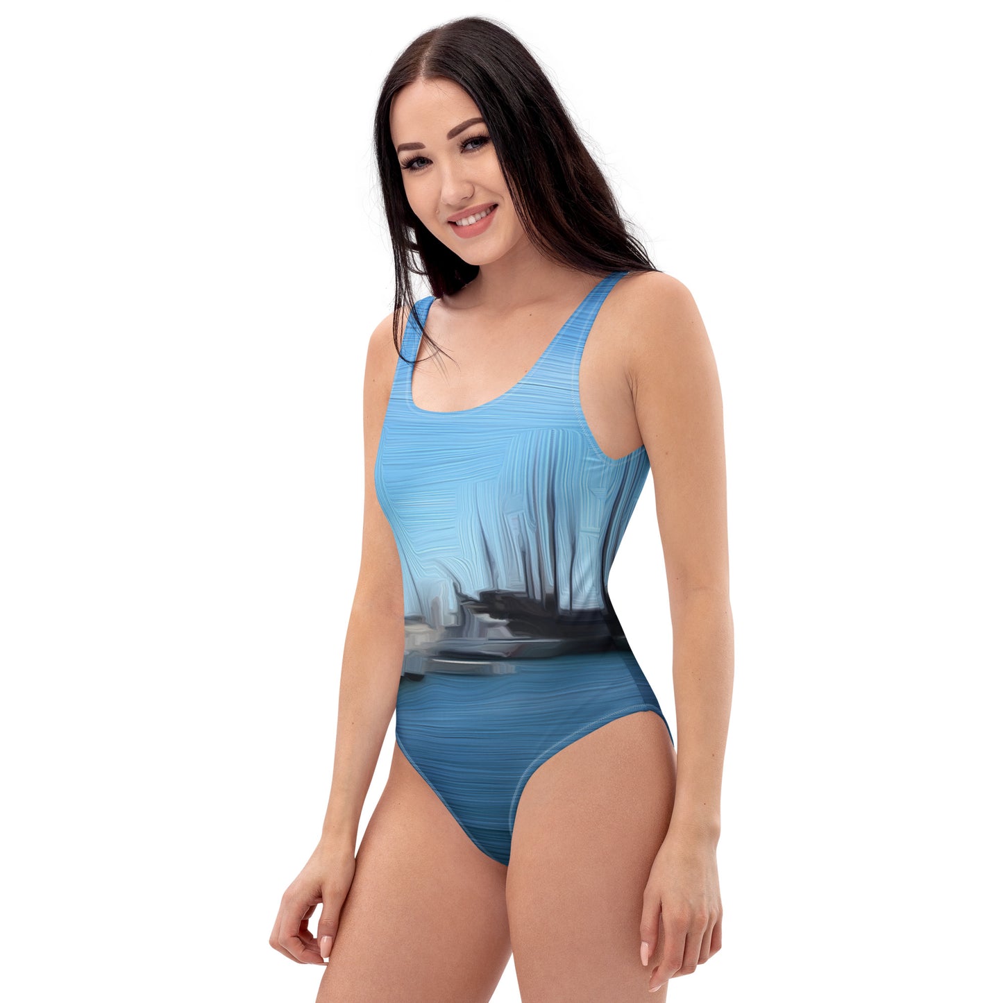 The Sleeping Yachts (at Morning) - Womens One - Piece Swimsuit - iSAW Company