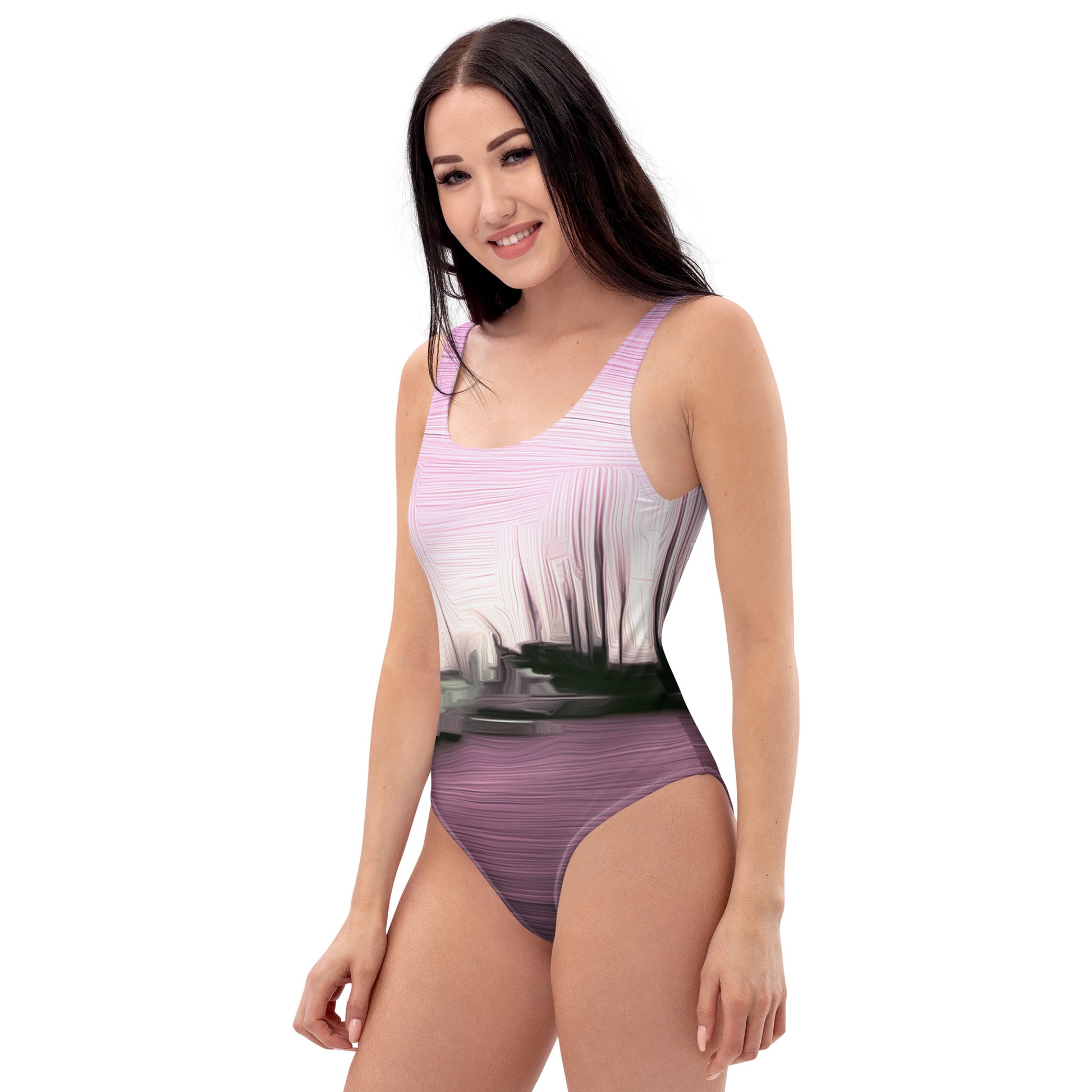 The Sleeping Yachts (at Evening) - Womens One - Piece Swimsuit - iSAW Company