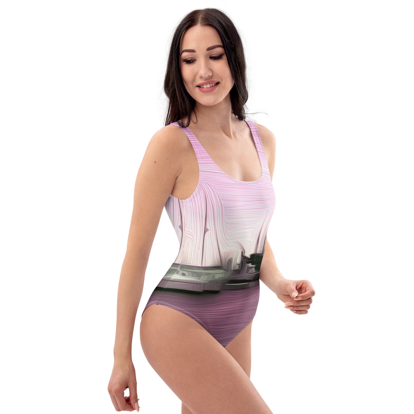 The Sleeping Yachts (at Evening) - Womens One - Piece Swimsuit - iSAW Company