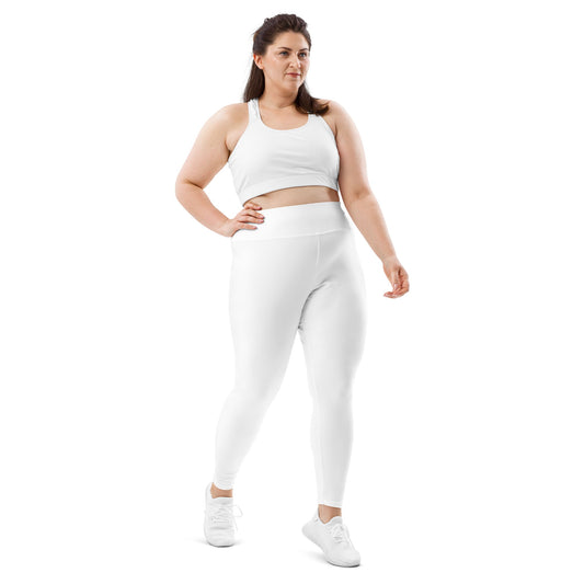 iSAW Womens White XL Leggings - Comfort Fit - iSAW Company