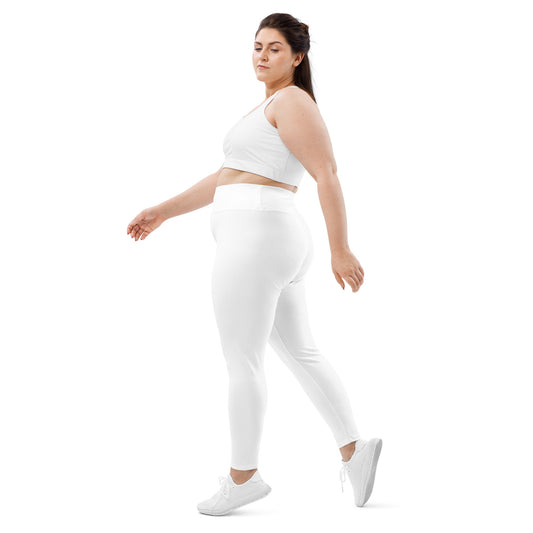 iSAW Womens White XL Leggings - Comfort Fit - iSAW Company