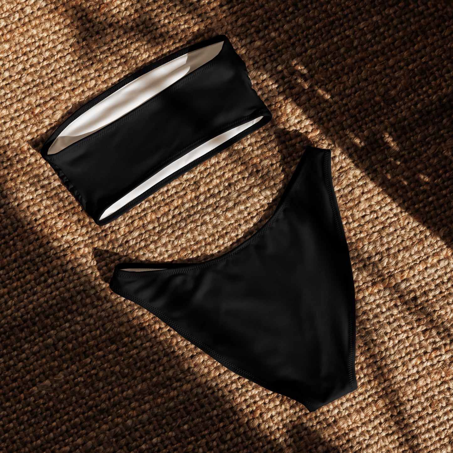 iSAW Womens Black Bandeau Bikini - iSAW Company