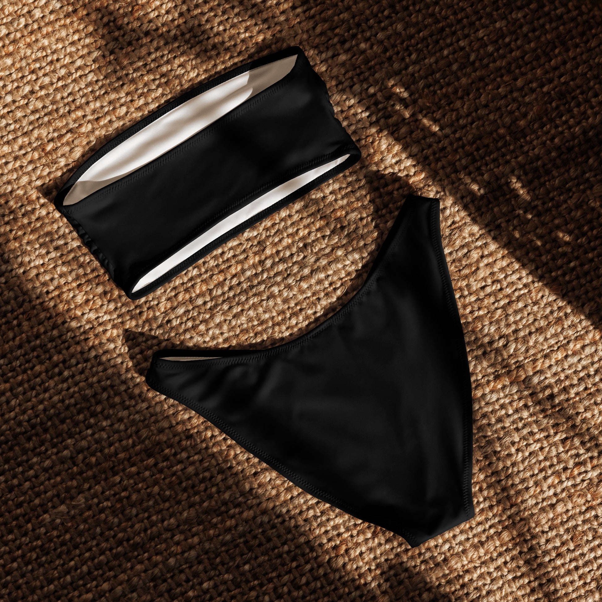 iSAW Womens Black Bandeau Bikini - iSAW Company