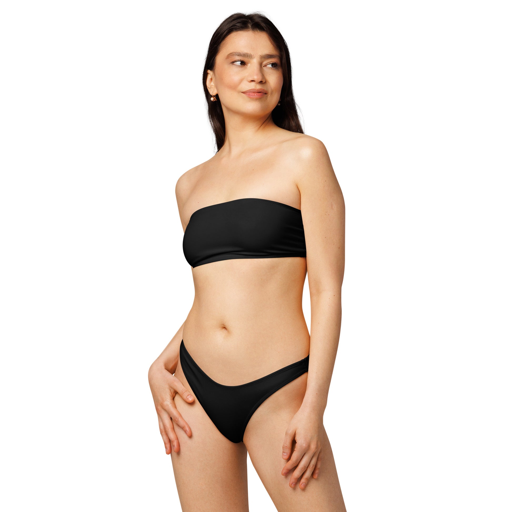 iSAW Womens Black Bandeau Bikini - iSAW Company