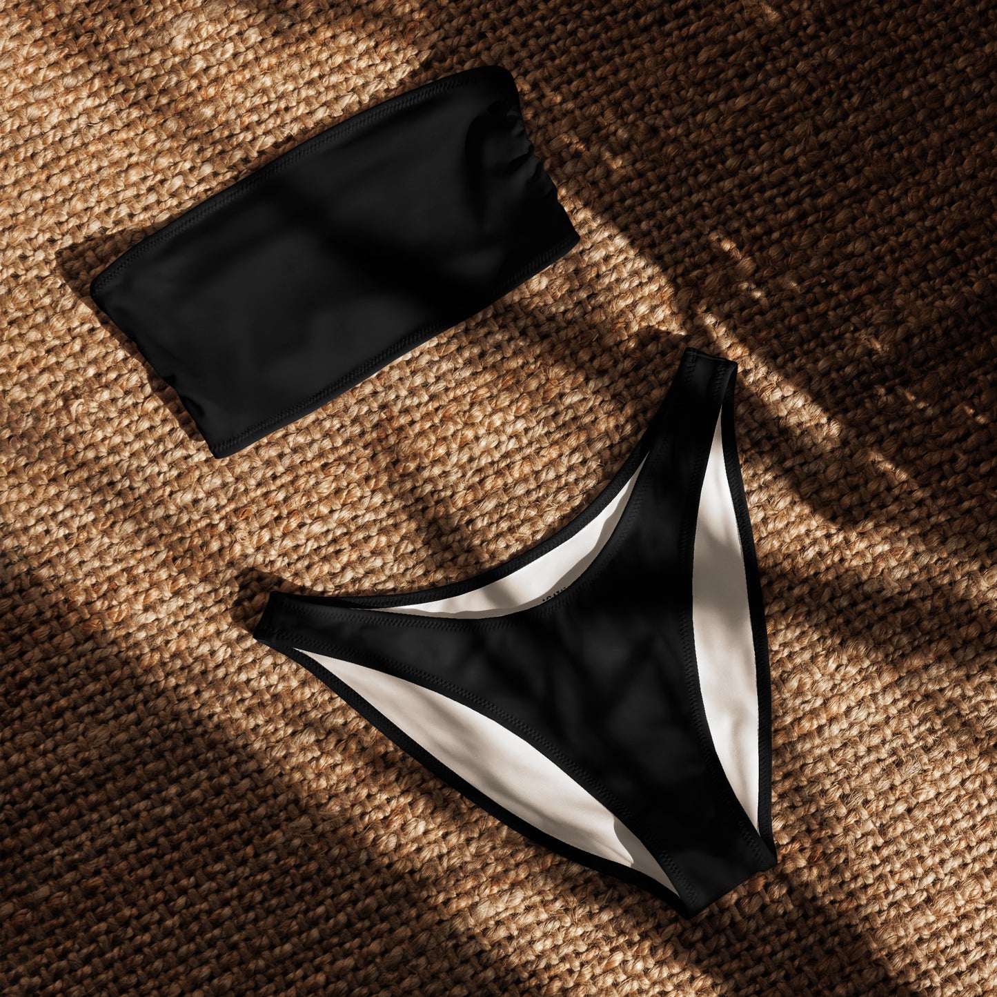 iSAW Womens Black Bandeau Bikini - iSAW Company