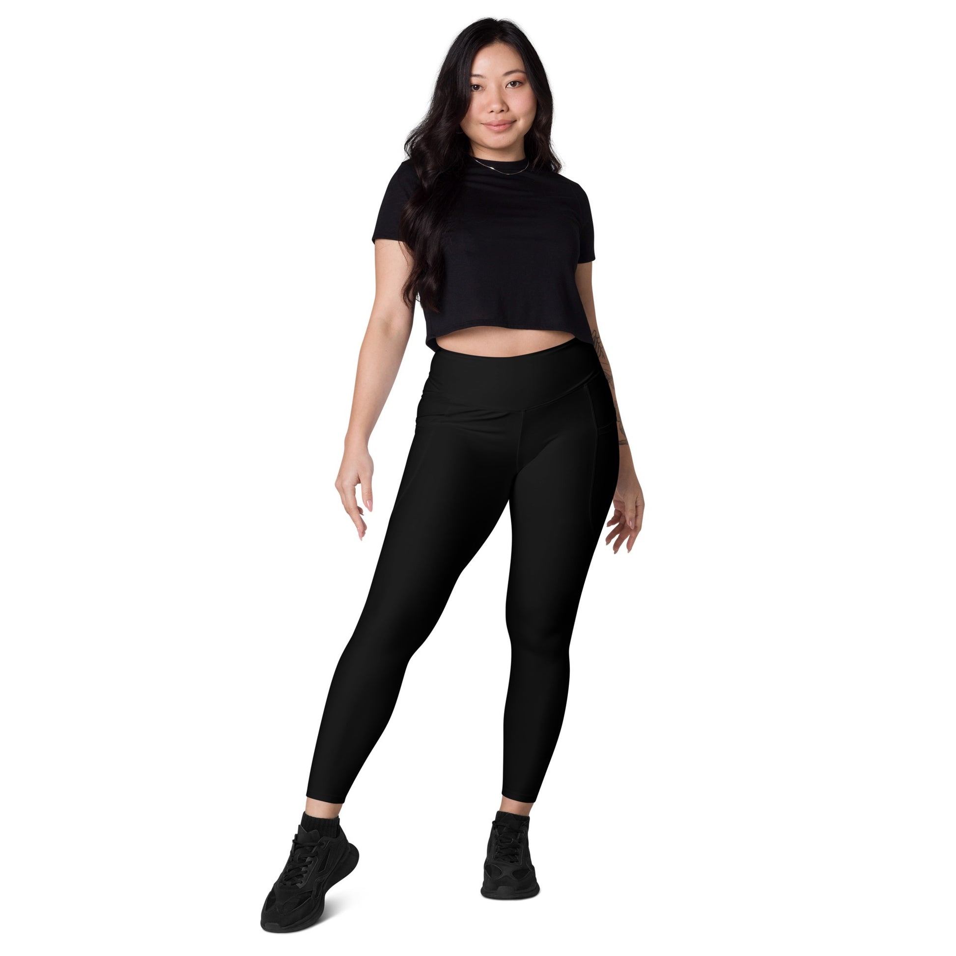 iSAW Womens Black Leggings with Pockets - iSAW Company