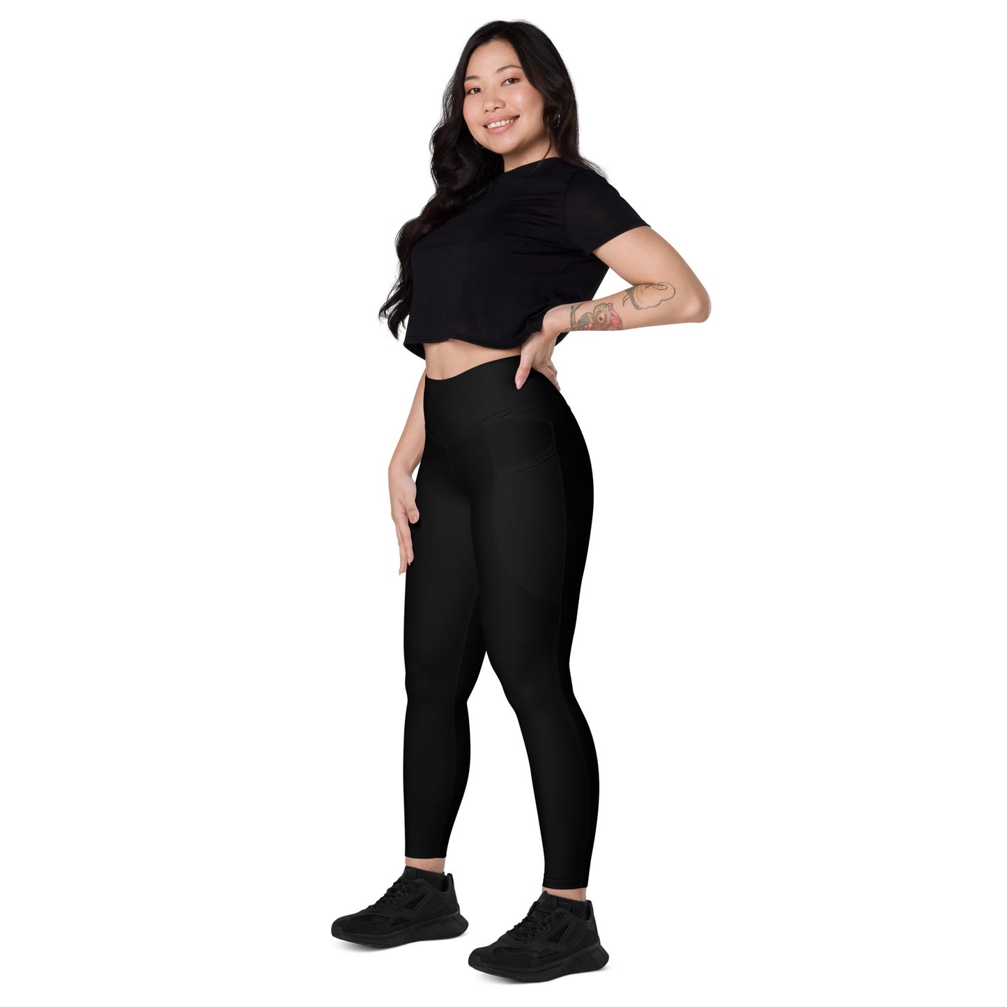 iSAW Womens Black Leggings with Pockets - iSAW Company