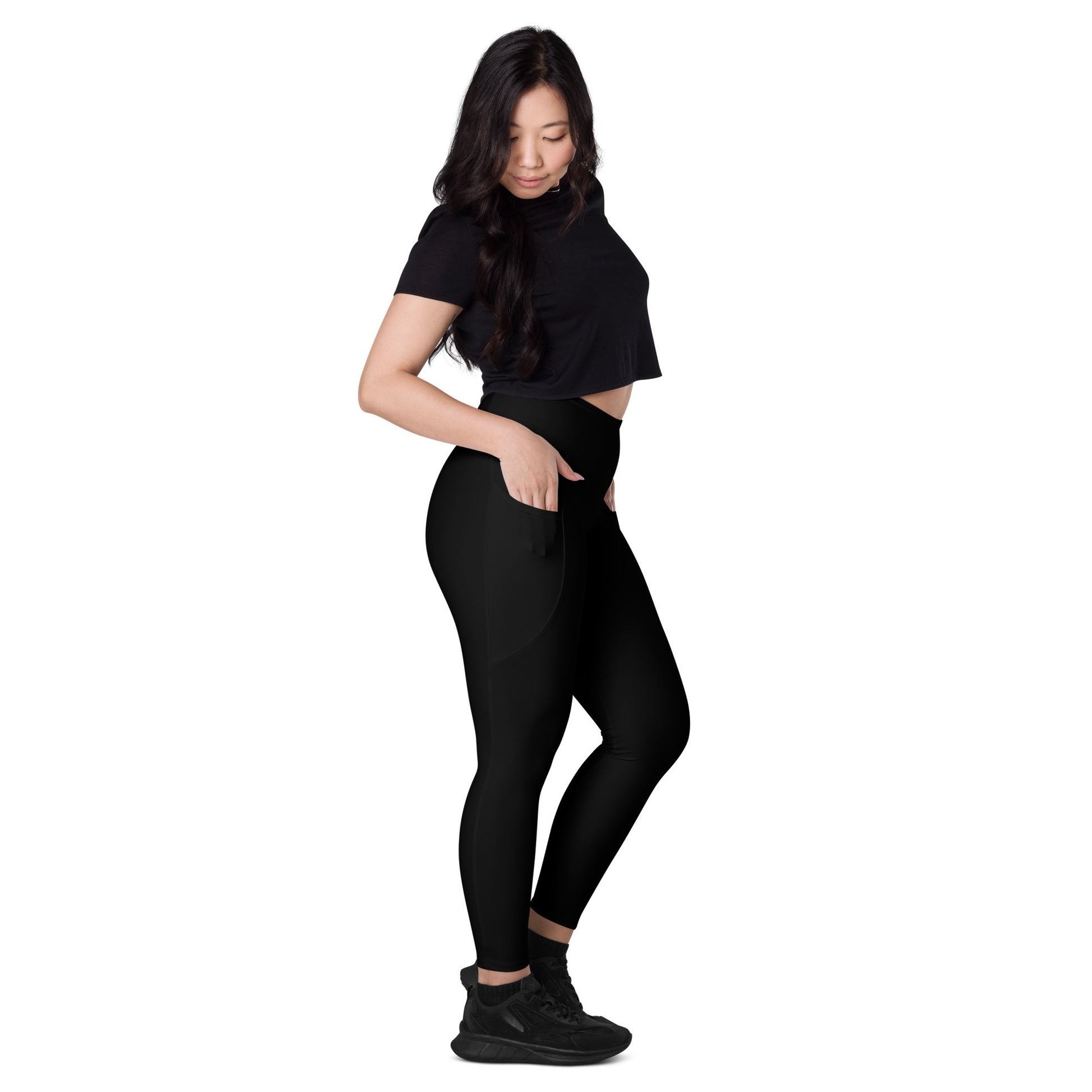 iSAW Womens Black Leggings with Pockets - iSAW Company