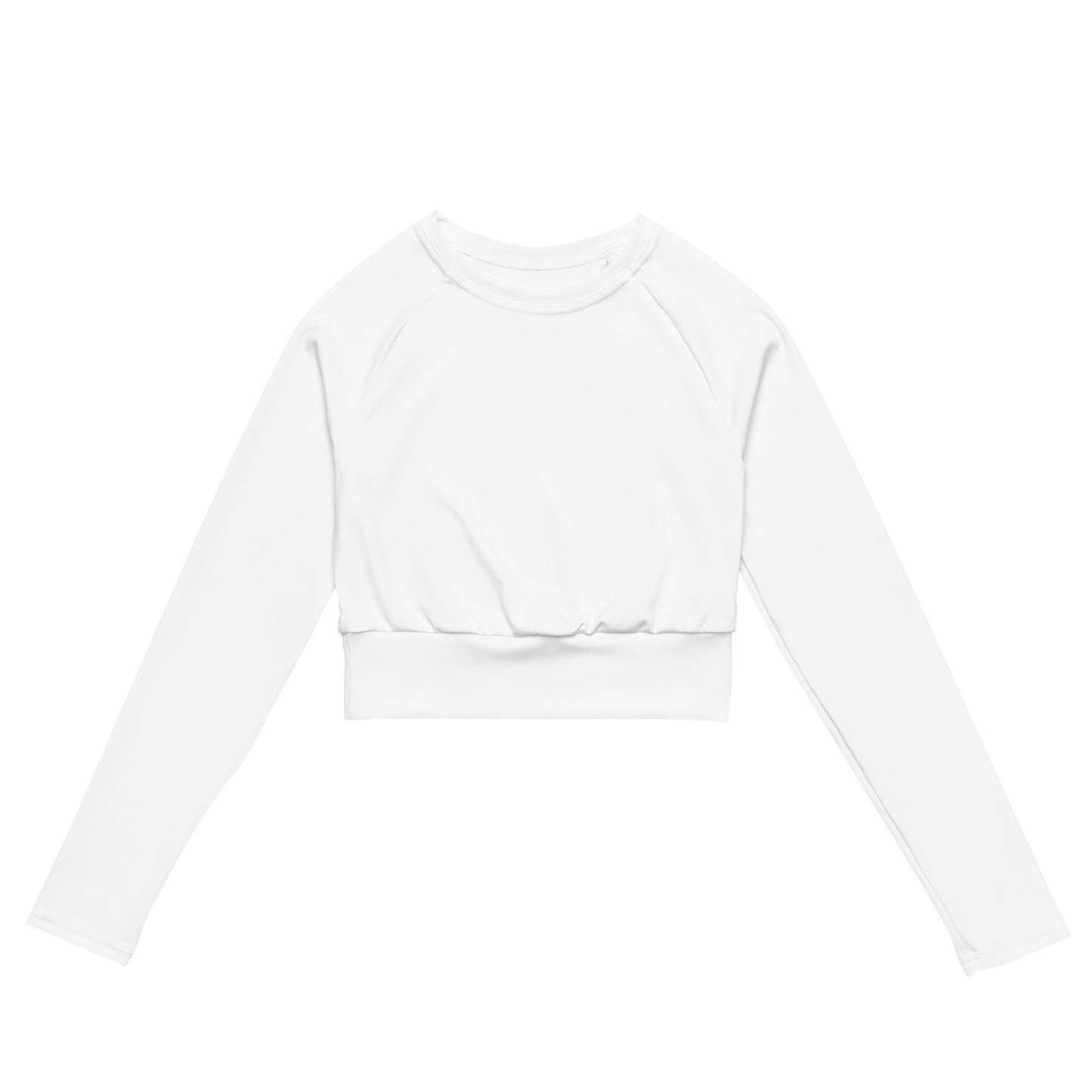 iSAW Womens White Cropped Rash Guard - iSAW Company