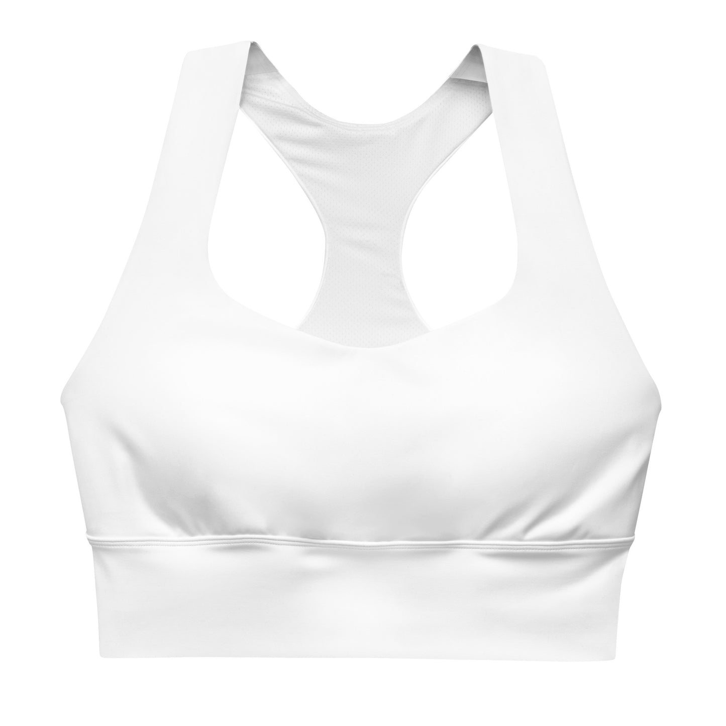 iSAW Womens White Sports Bra - Comfort Fit - iSAW Company