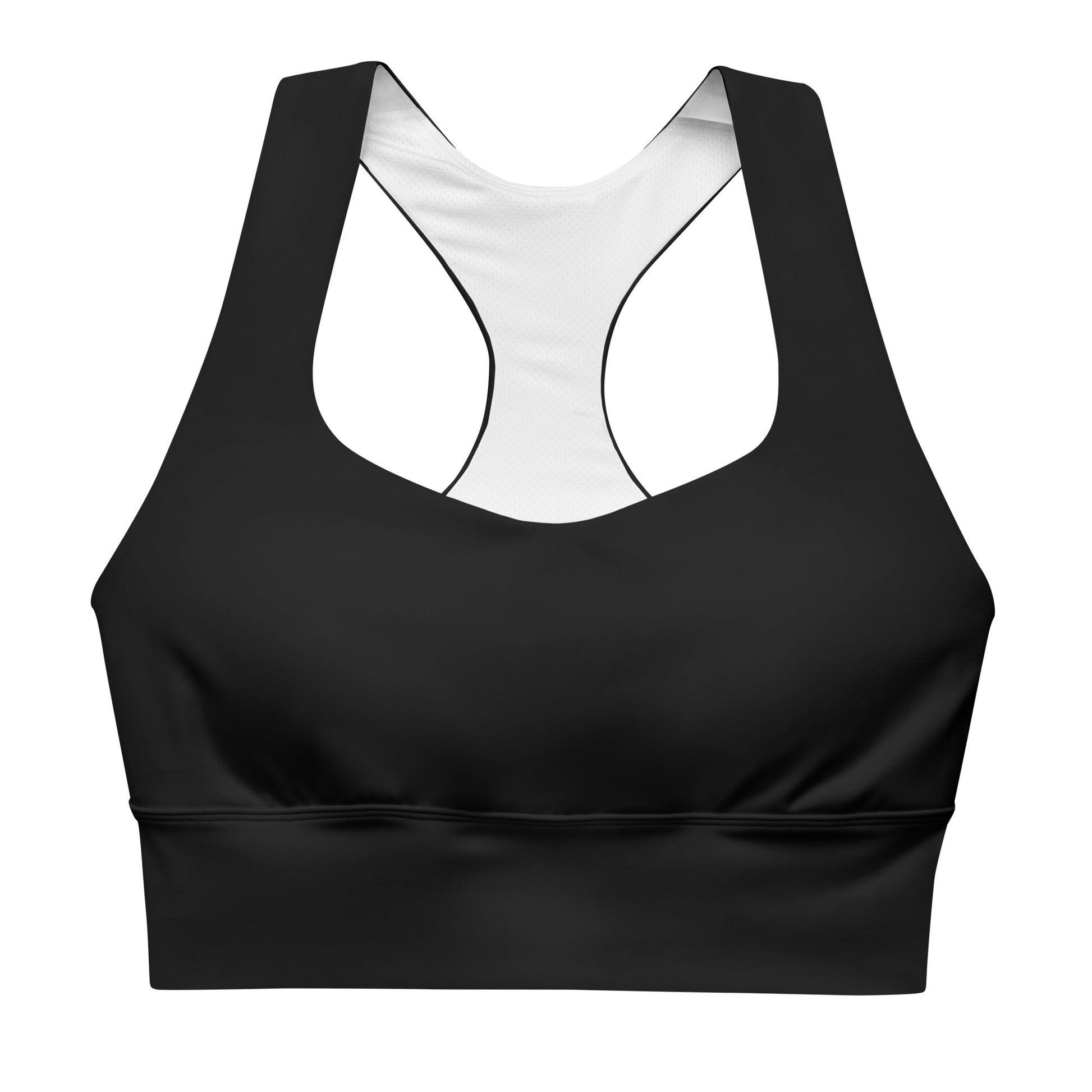 iSAW Womens Black Sports Bra - Comfort Fit - iSAW Company