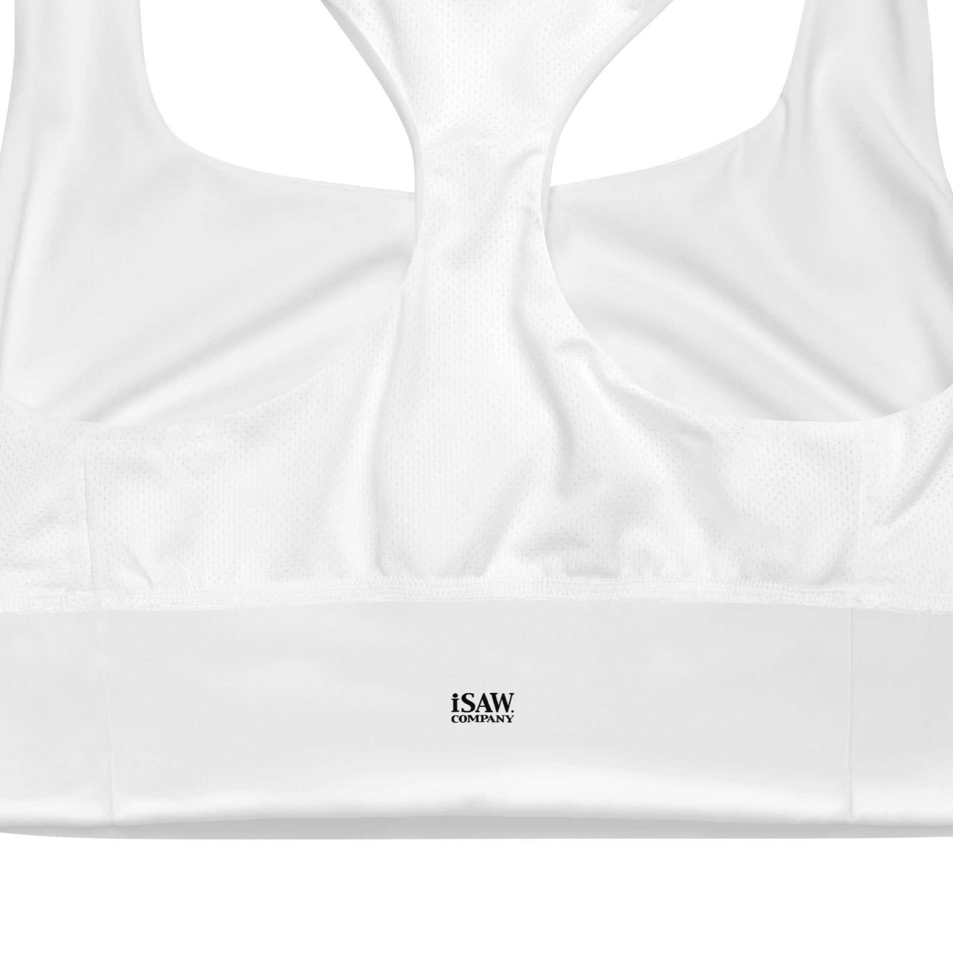 iSAW Womens White Sports Bra - Comfort Fit - iSAW Company