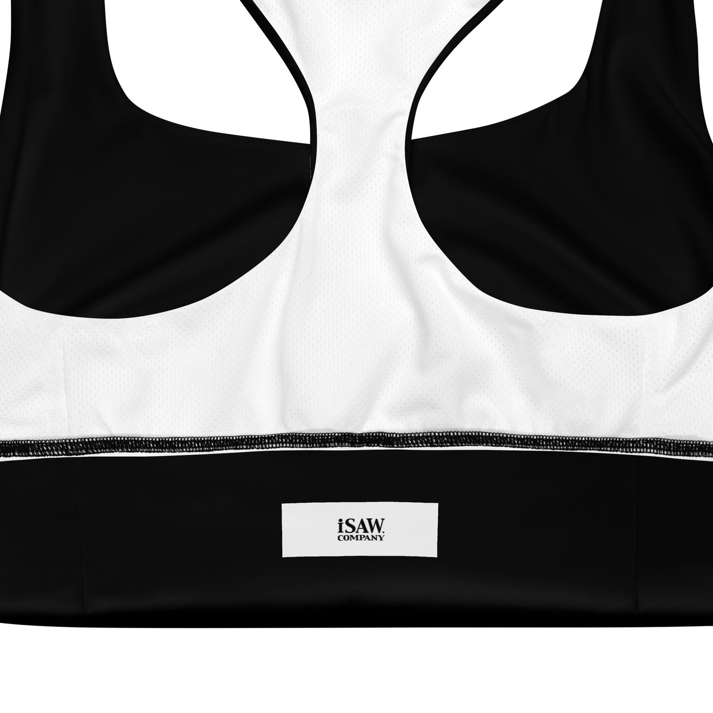 iSAW Womens Black Sports Bra - Comfort Fit - iSAW Company