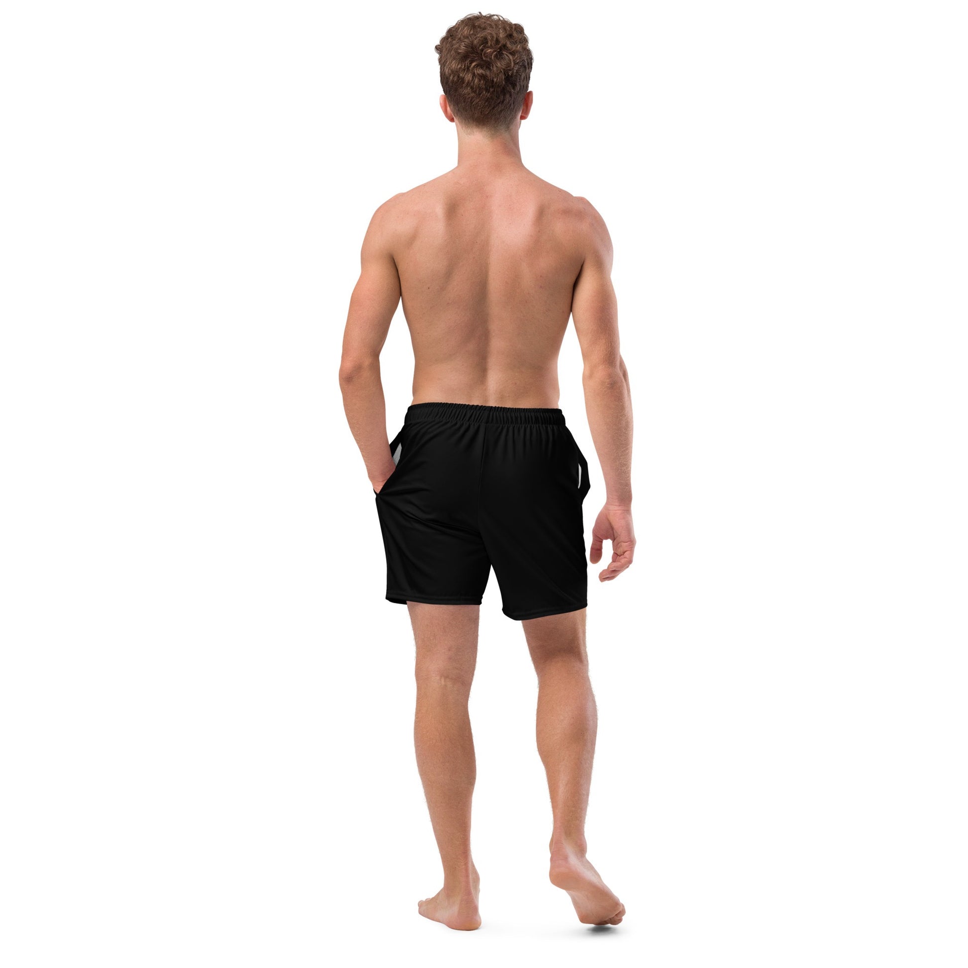 iSAW Mens Black Swim Trunks - iSAW Company