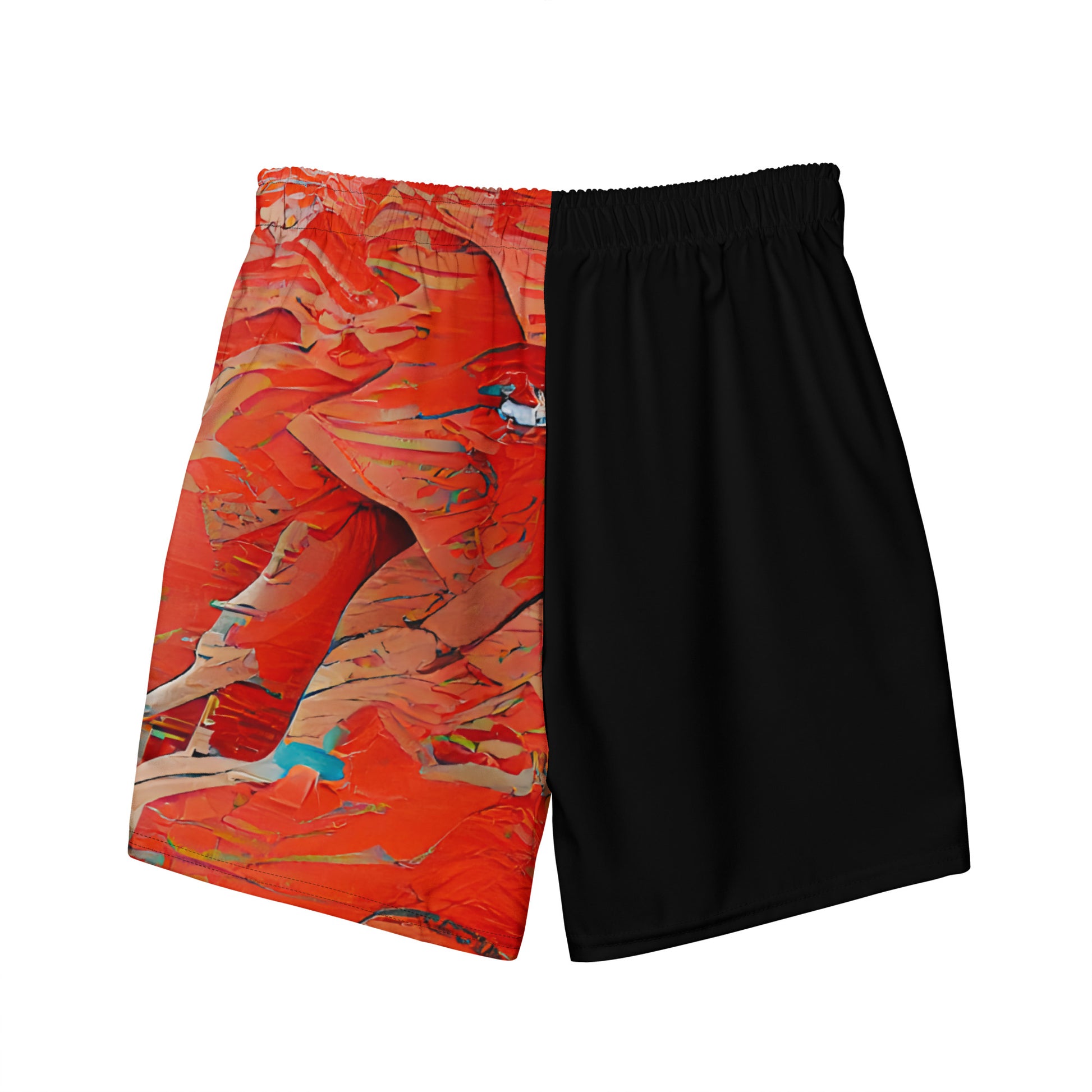 Half Black Half Hónghǎi - Mens Swim Trunks - iSAW Company