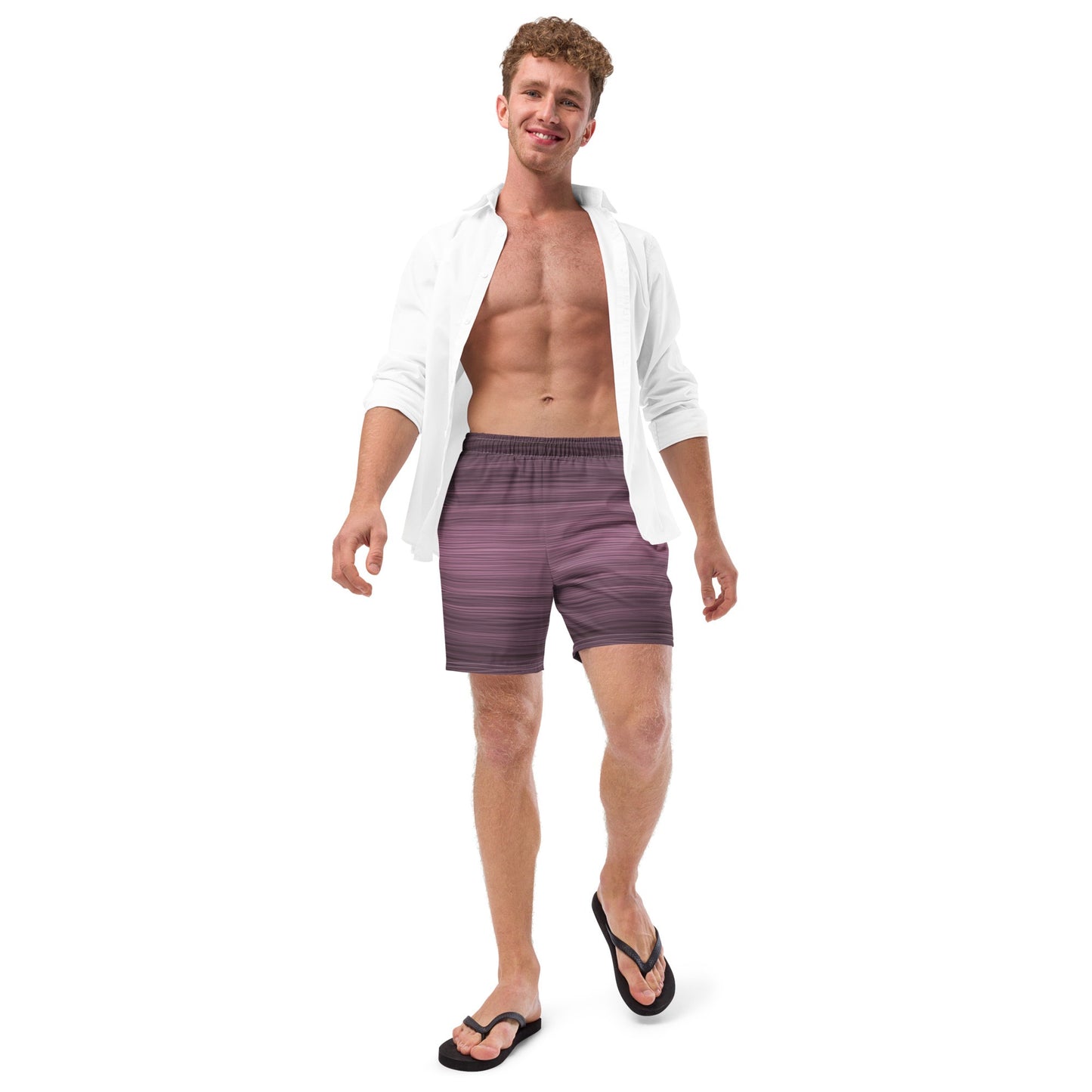 The Sleeping Yachts (at Evening) - Mens Swim Trunks - iSAW Company