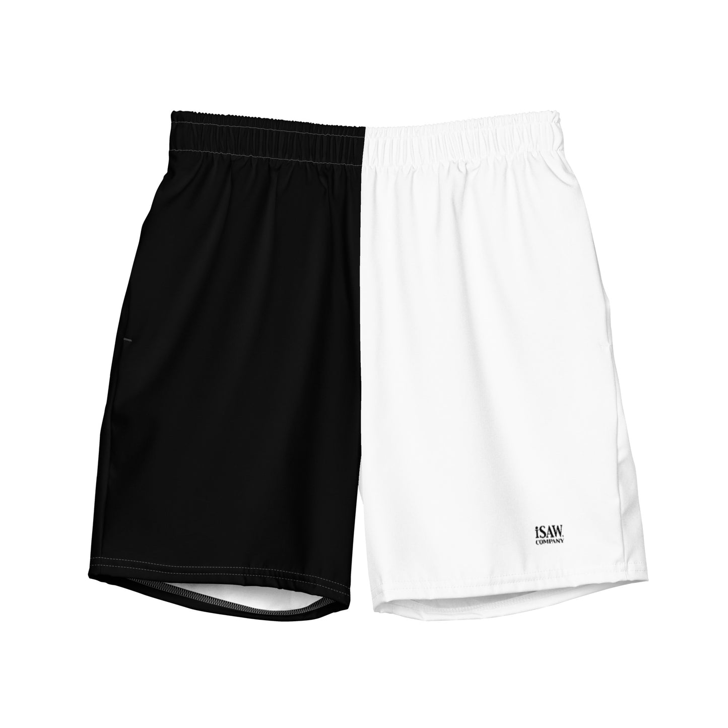 Half Black Half White - Mens Swim Trunks - iSAW Company