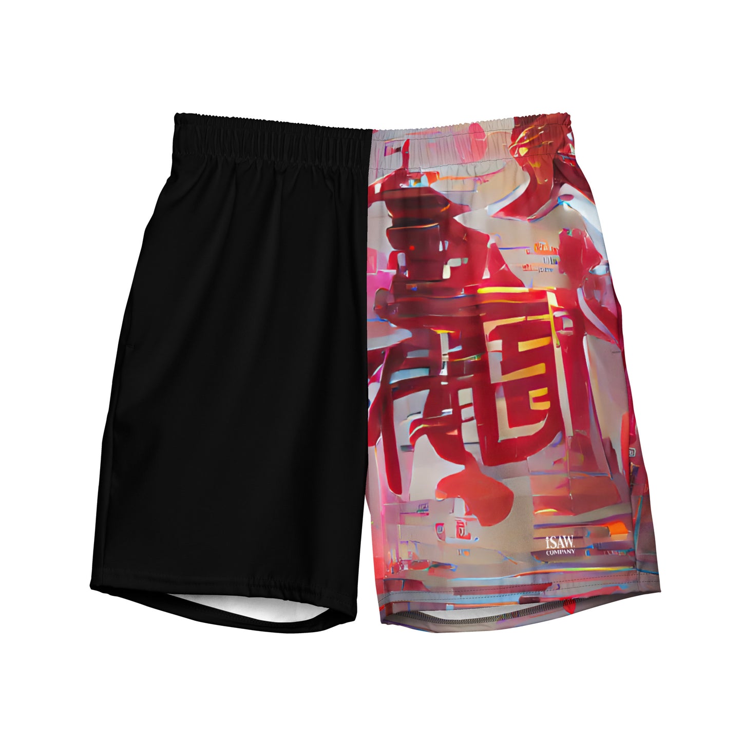 Half Black Half Báijiǔ - Mens Swim Trunks - iSAW Company