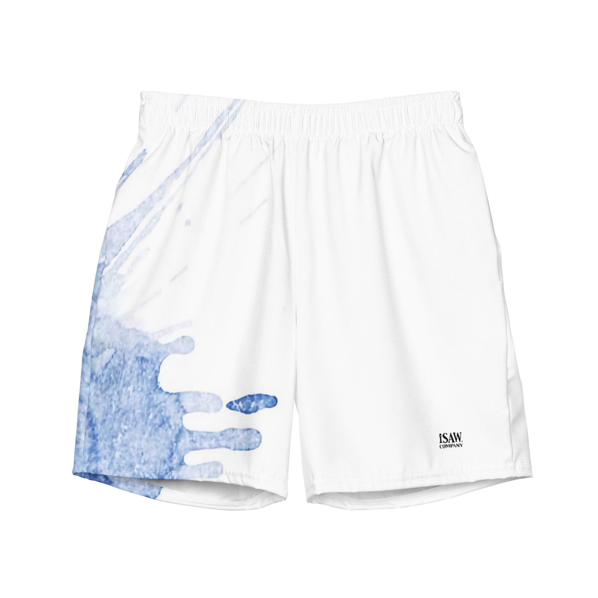 Watercolour Blue Splash - Mens Swim Trunks - iSAW Company