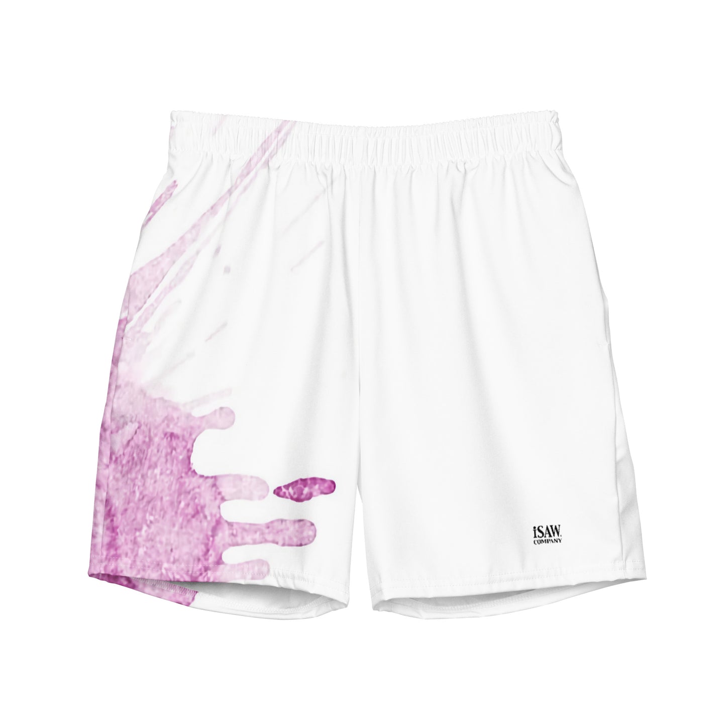 Watercolour Pink Splash - Mens Swim Trunks - iSAW Company