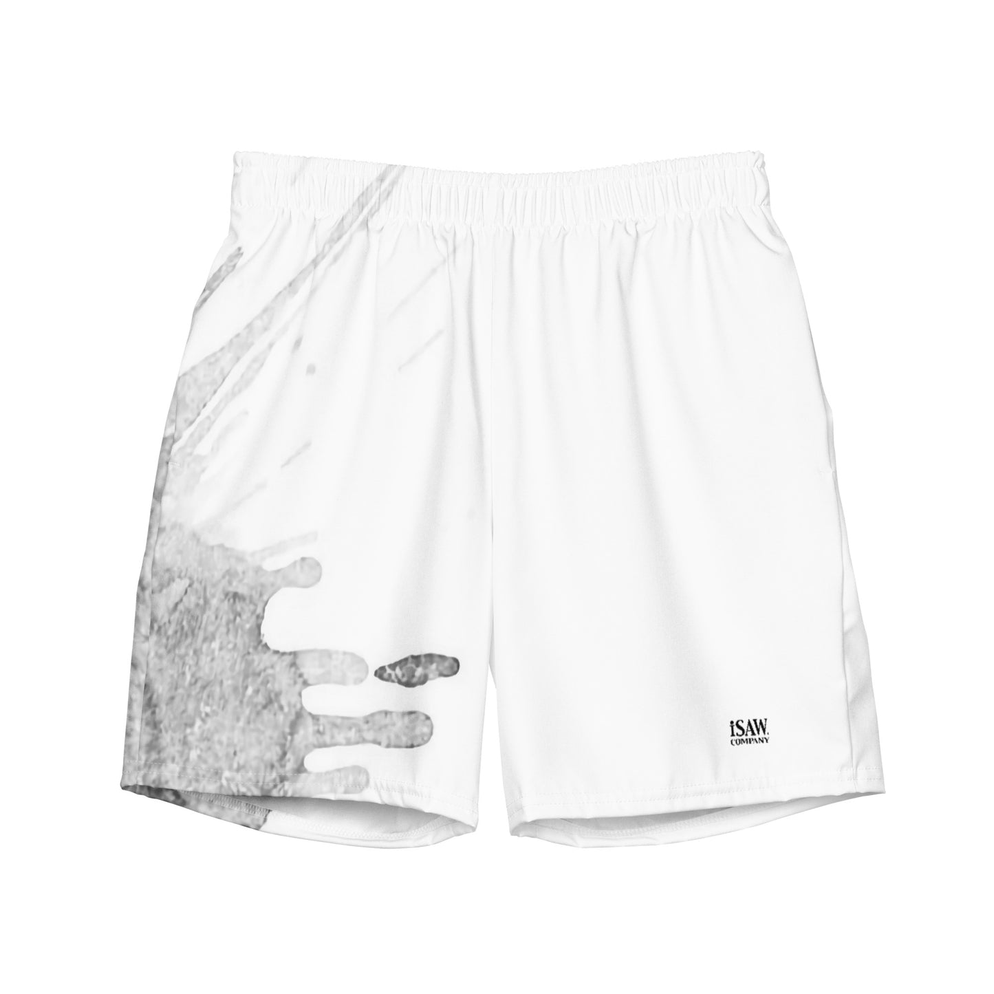 Watercolour Grey Splash - Mens Swim Trunks - iSAW Company