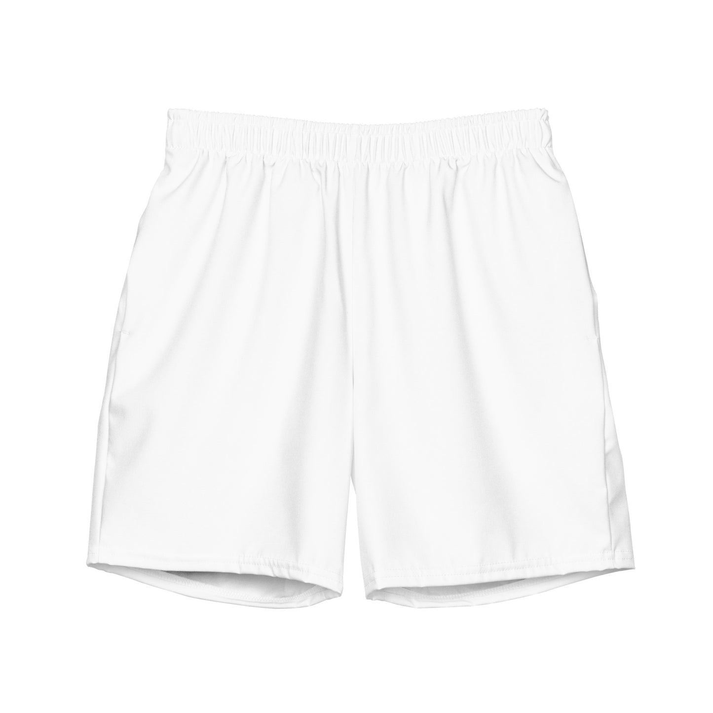 iSAW Mens White Swim Trunks - iSAW Company