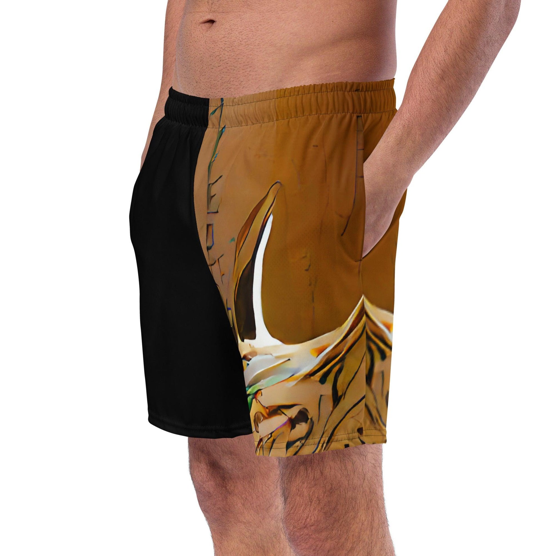 Half Black Half Gāolàng - Mens Swim Trunks - iSAW Company