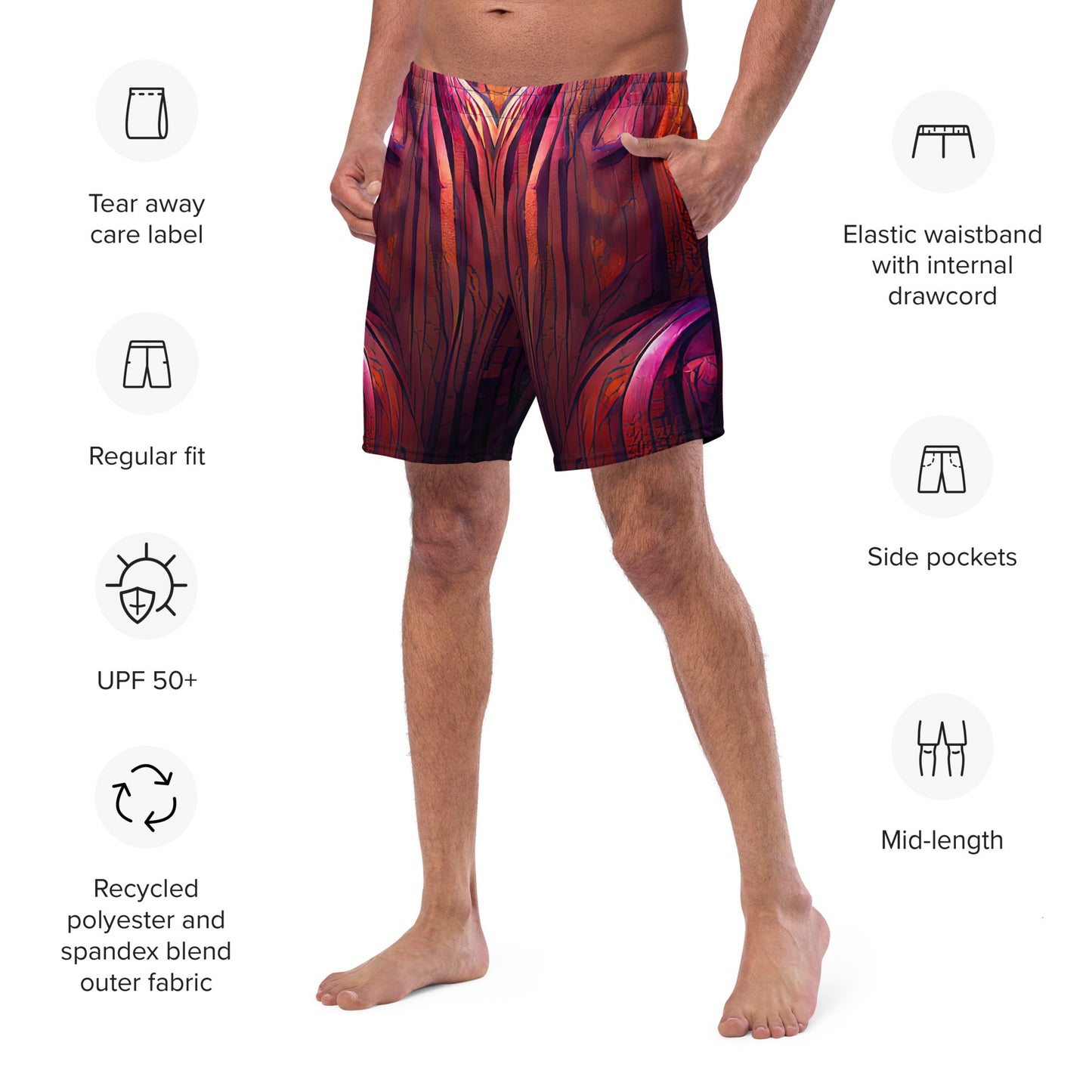 Hardwood - Mens Swim Trunks - iSAW Company