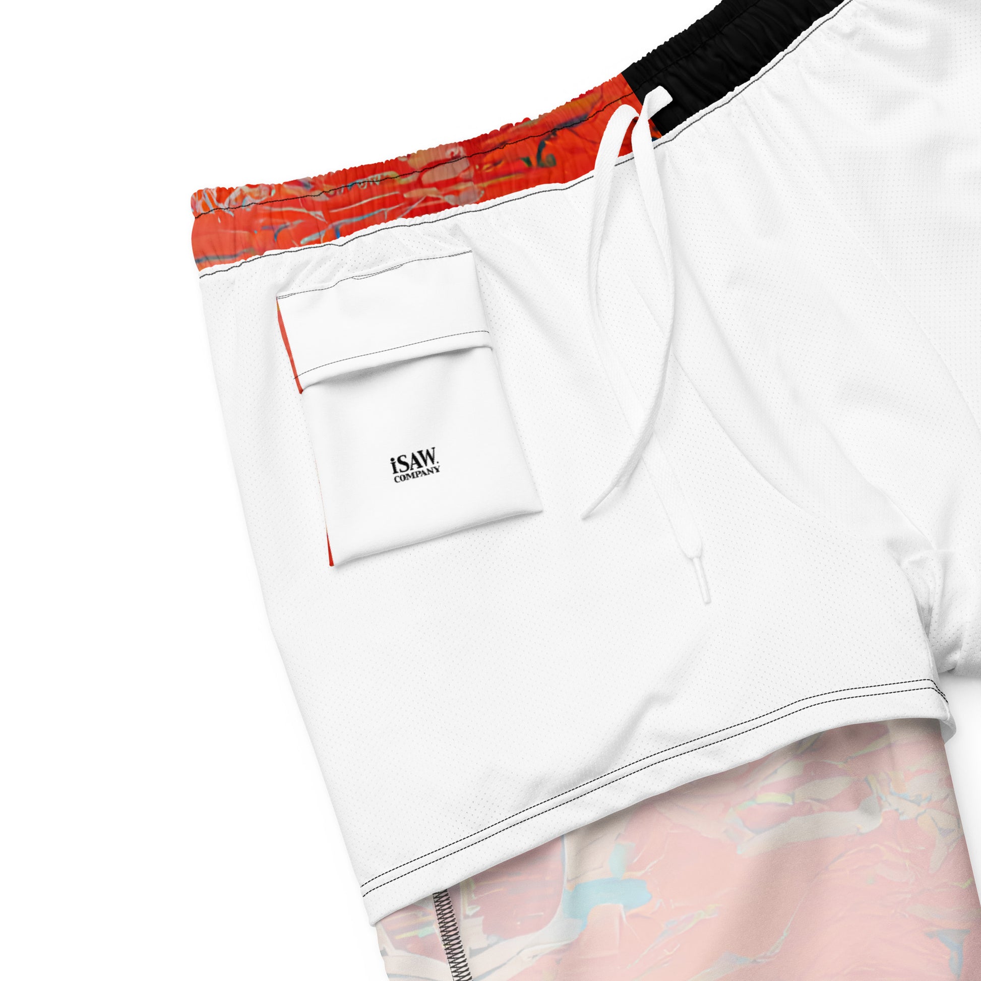 Half Black Half Hónghǎi - Mens Swim Trunks - iSAW Company