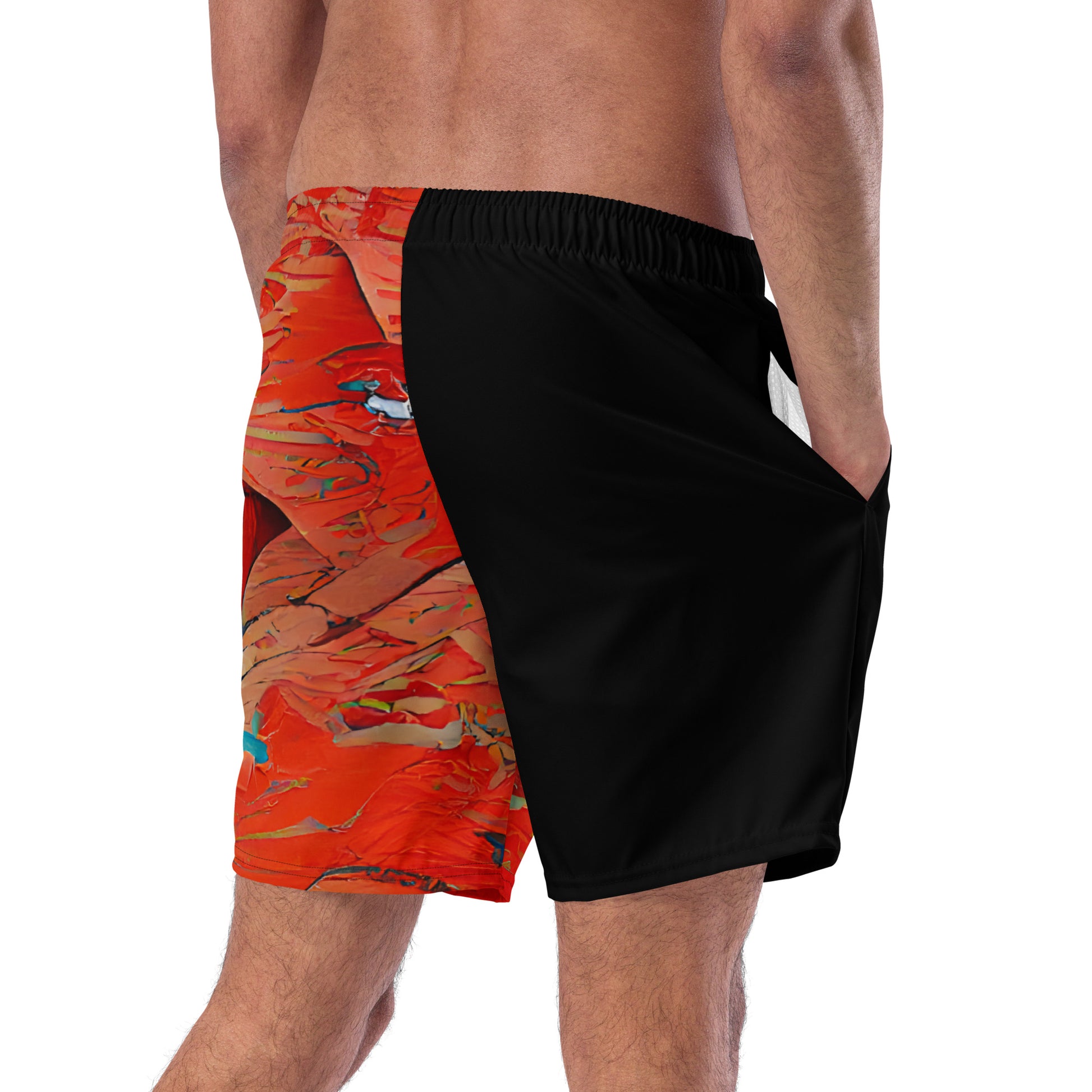 Half Black Half Hónghǎi - Mens Swim Trunks - iSAW Company