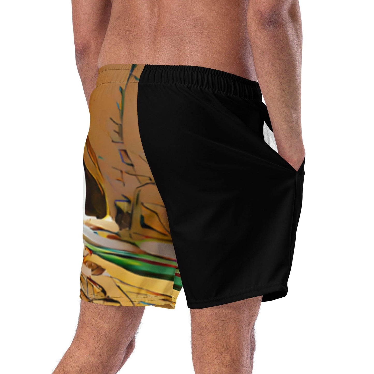 Half Black Half Gāolàng - Mens Swim Trunks - iSAW Company