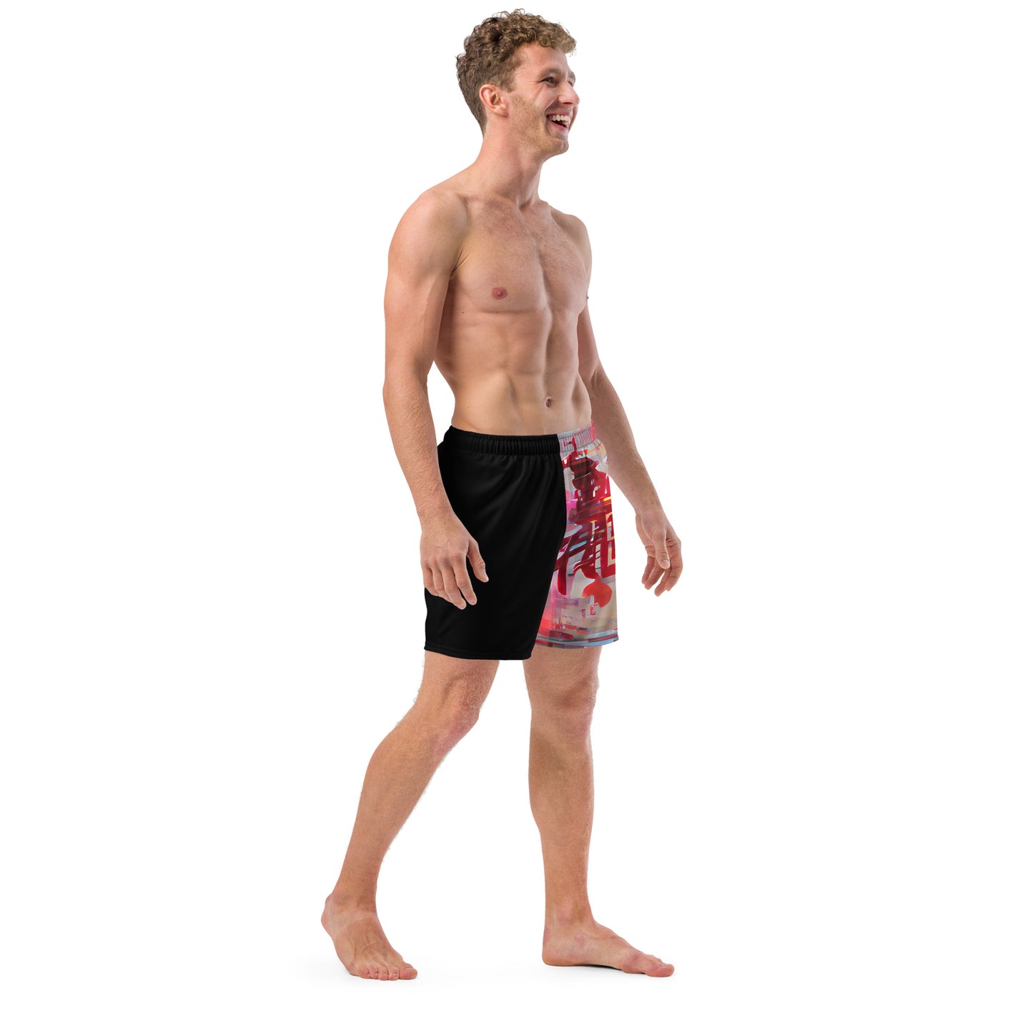 Half Black Half Báijiǔ - Mens Swim Trunks - iSAW Company